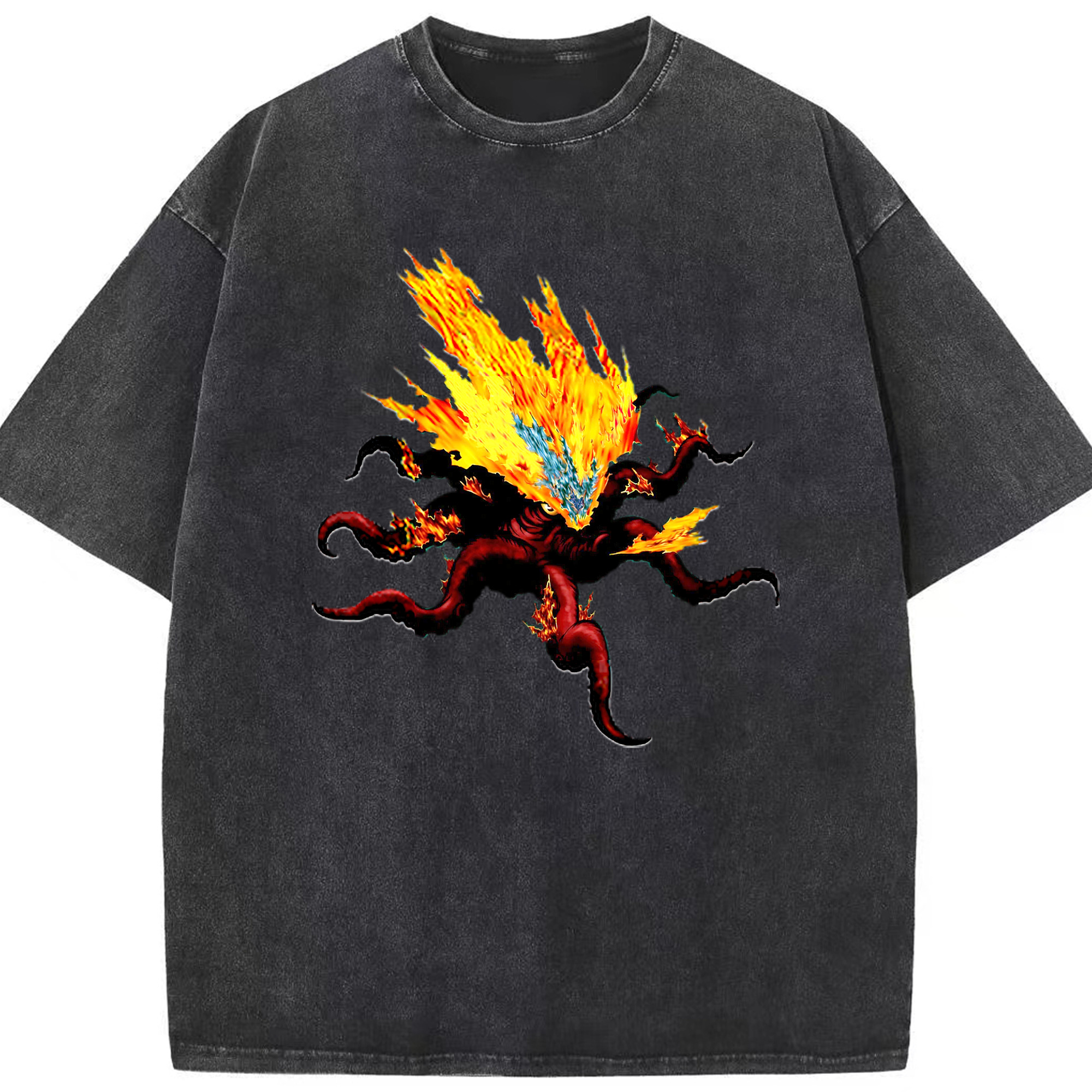 （画像用） 遊☆戯☆王 Yu-Gi-Oh! 綿100% ヴィンテージ風 半袖Tシャツ（フロントプリント）