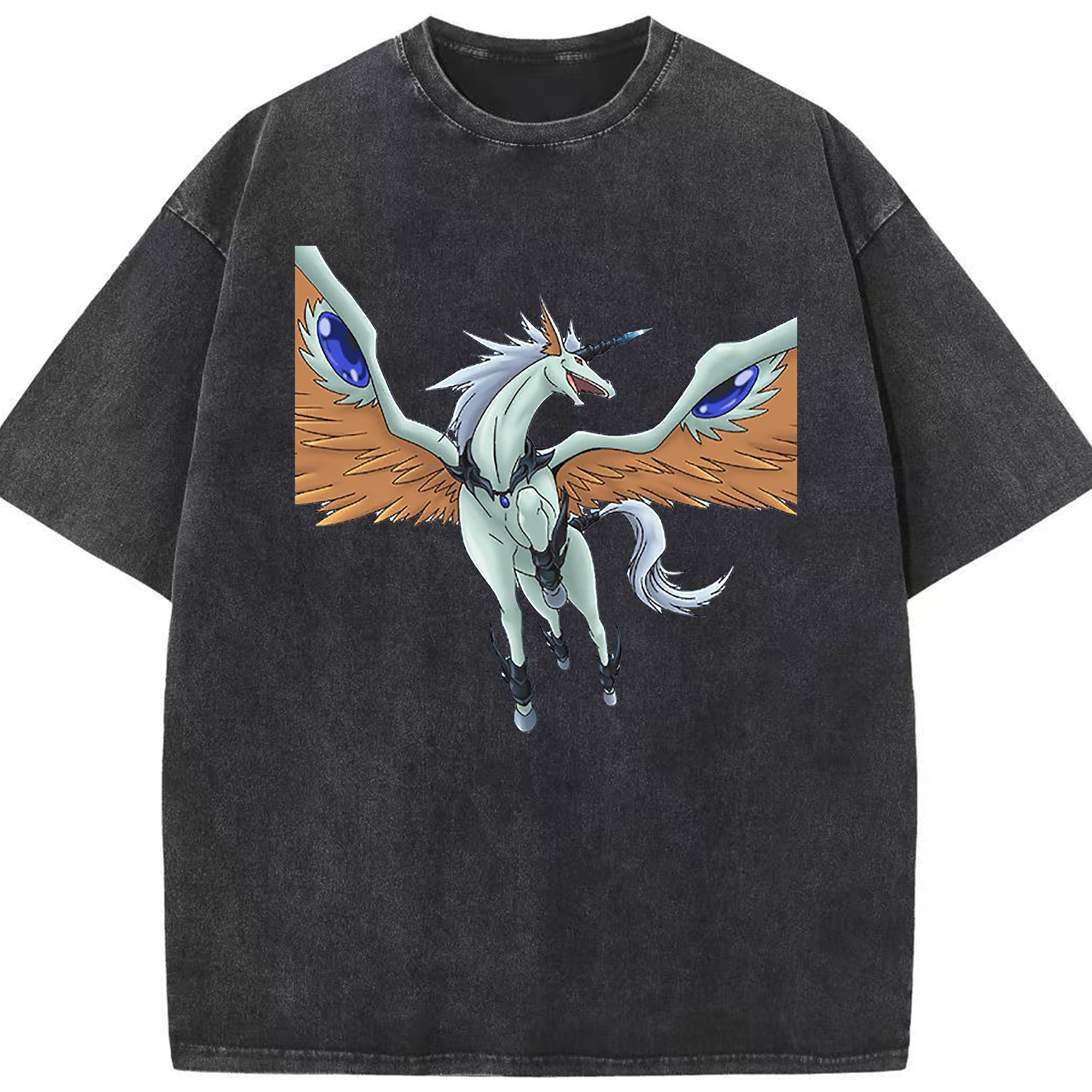 （画像用） 遊☆戯☆王 Yu-Gi-Oh! 綿100% ヴィンテージ風 半袖Tシャツ（フロントプリント）