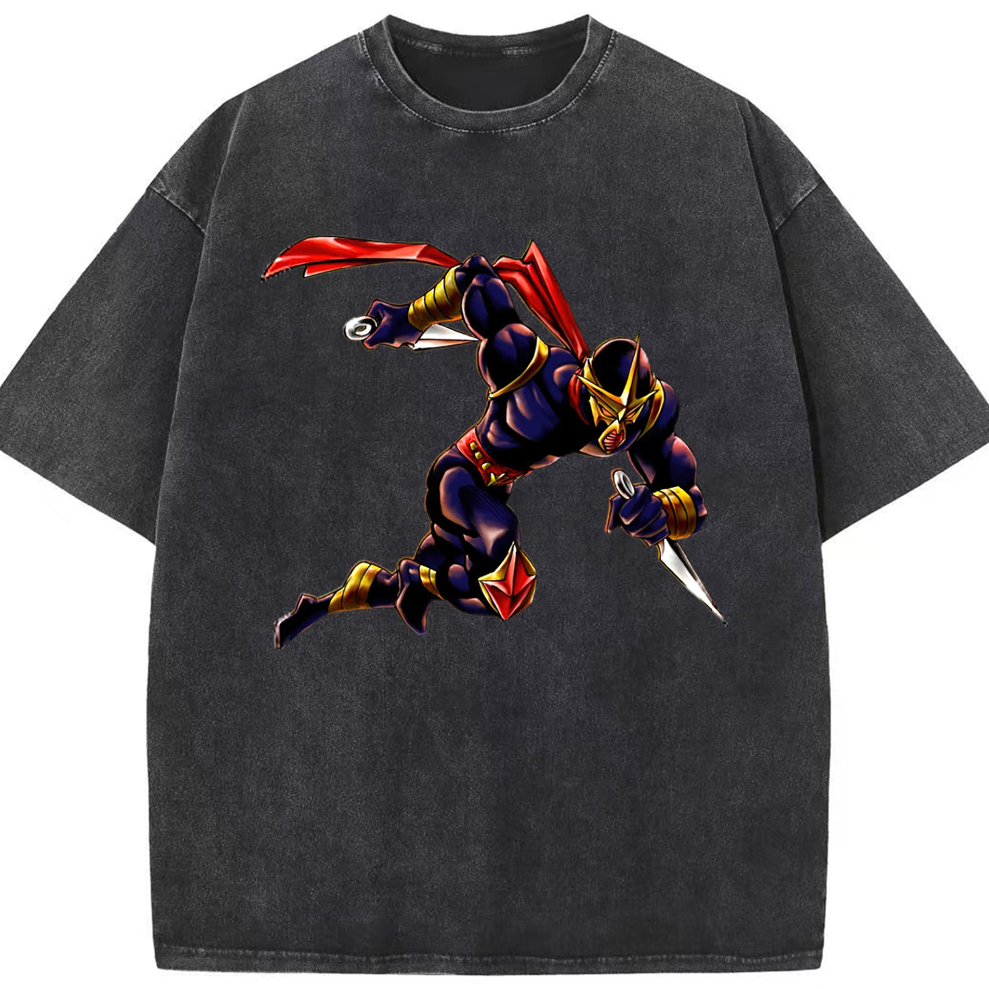 （画像用） 遊☆戯☆王 Yu-Gi-Oh! 綿100% ヴィンテージ風 半袖Tシャツ（フロントプリント）