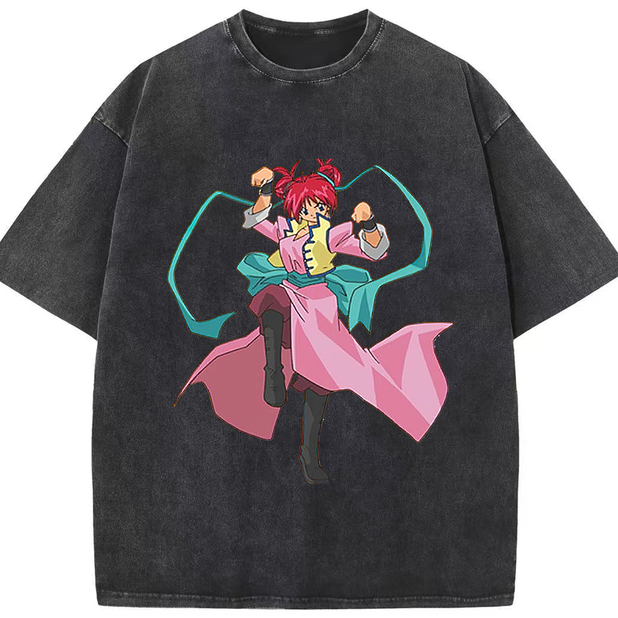 （画像用） 遊☆戯☆王 Yu-Gi-Oh! 綿100% ヴィンテージ風 半袖Tシャツ（フロントプリント）