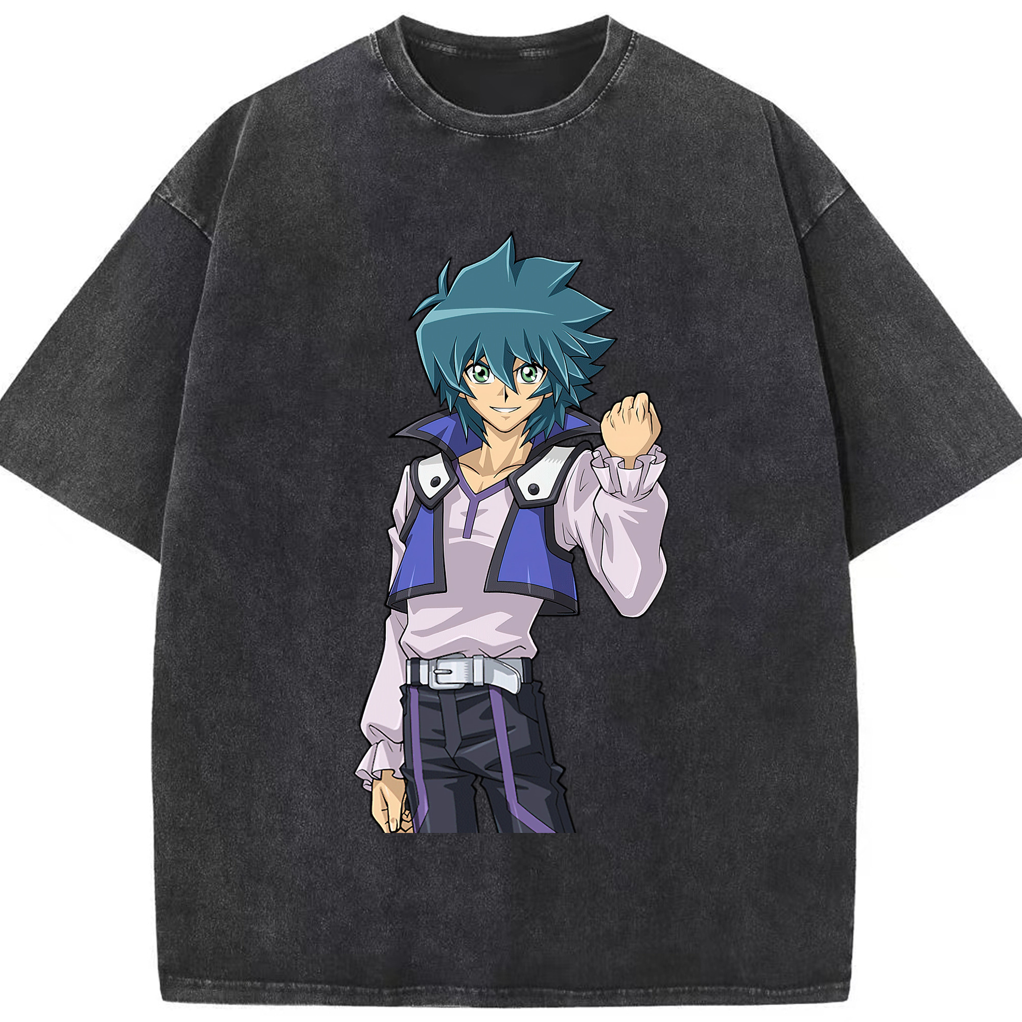 （画像用） 遊☆戯☆王 Yu-Gi-Oh! 綿100% ヴィンテージ風 半袖Tシャツ（フロントプリント）