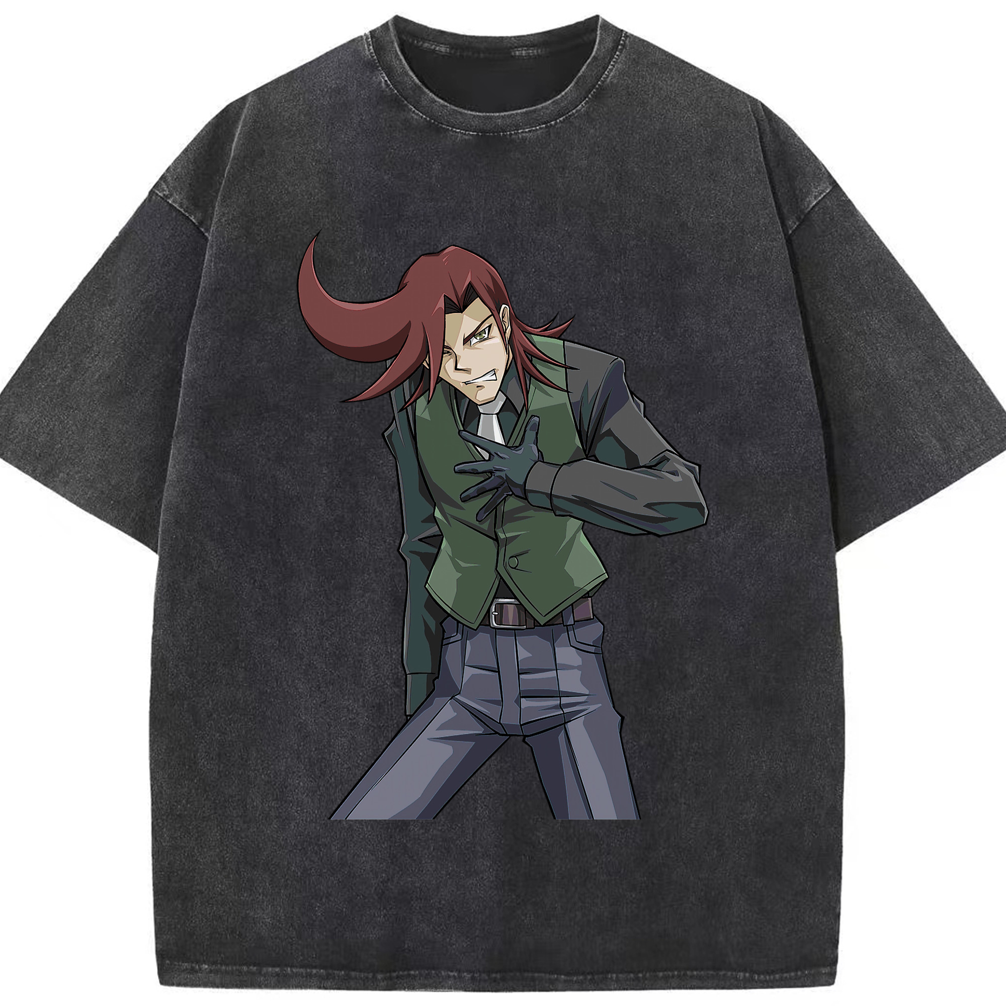 （画像用） 遊☆戯☆王 Yu-Gi-Oh! 綿100% ヴィンテージ風 半袖Tシャツ（フロントプリント）