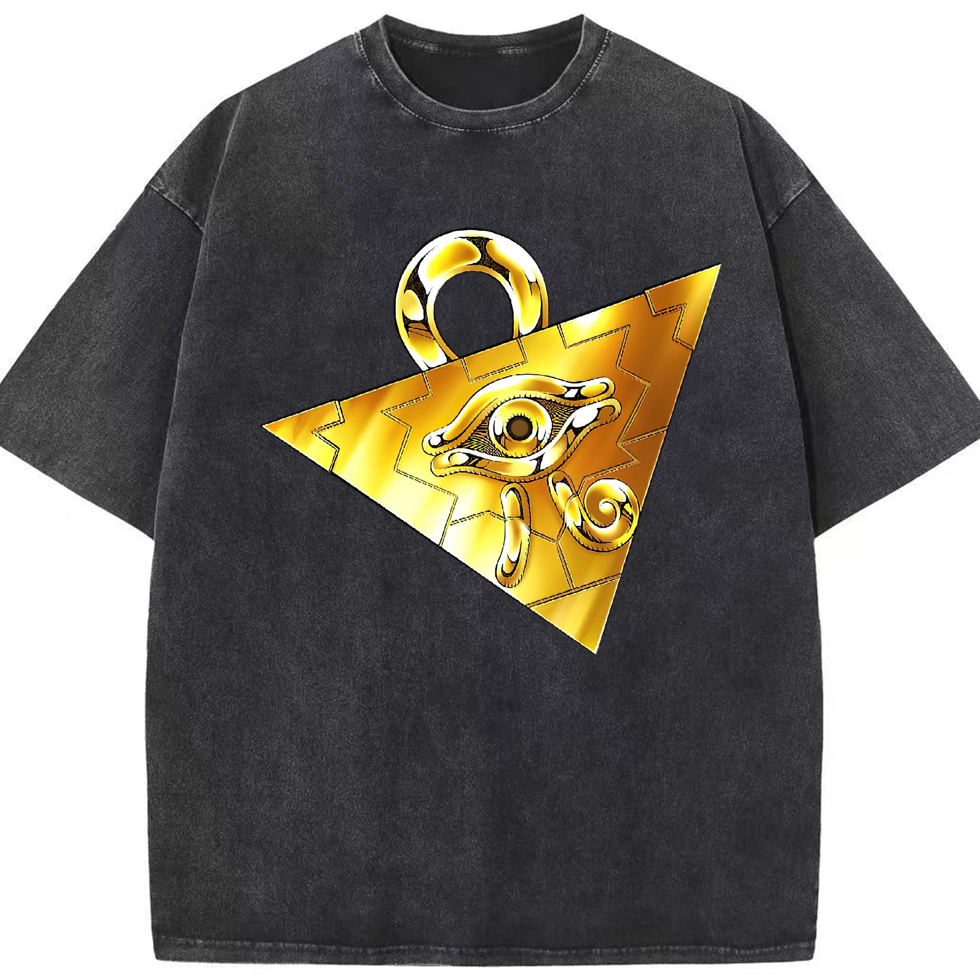 （画像用） 遊☆戯☆王 Yu-Gi-Oh! 綿100% ヴィンテージ風 半袖Tシャツ（フロントプリント）