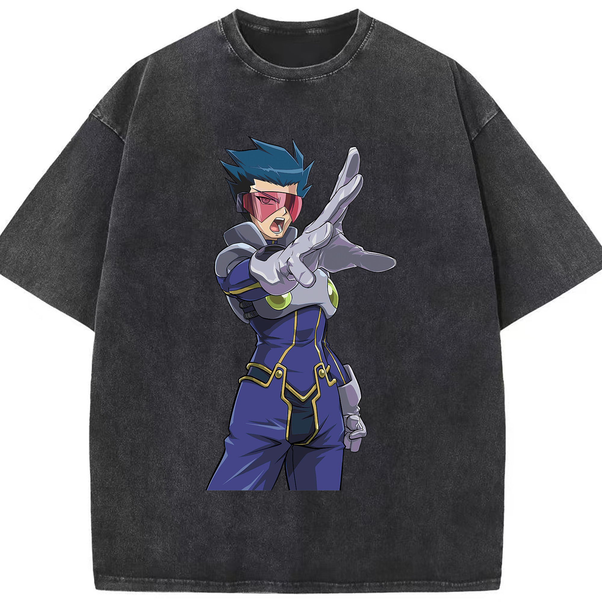 （画像用） 遊☆戯☆王 Yu-Gi-Oh! 綿100% ヴィンテージ風 半袖Tシャツ（フロントプリント）