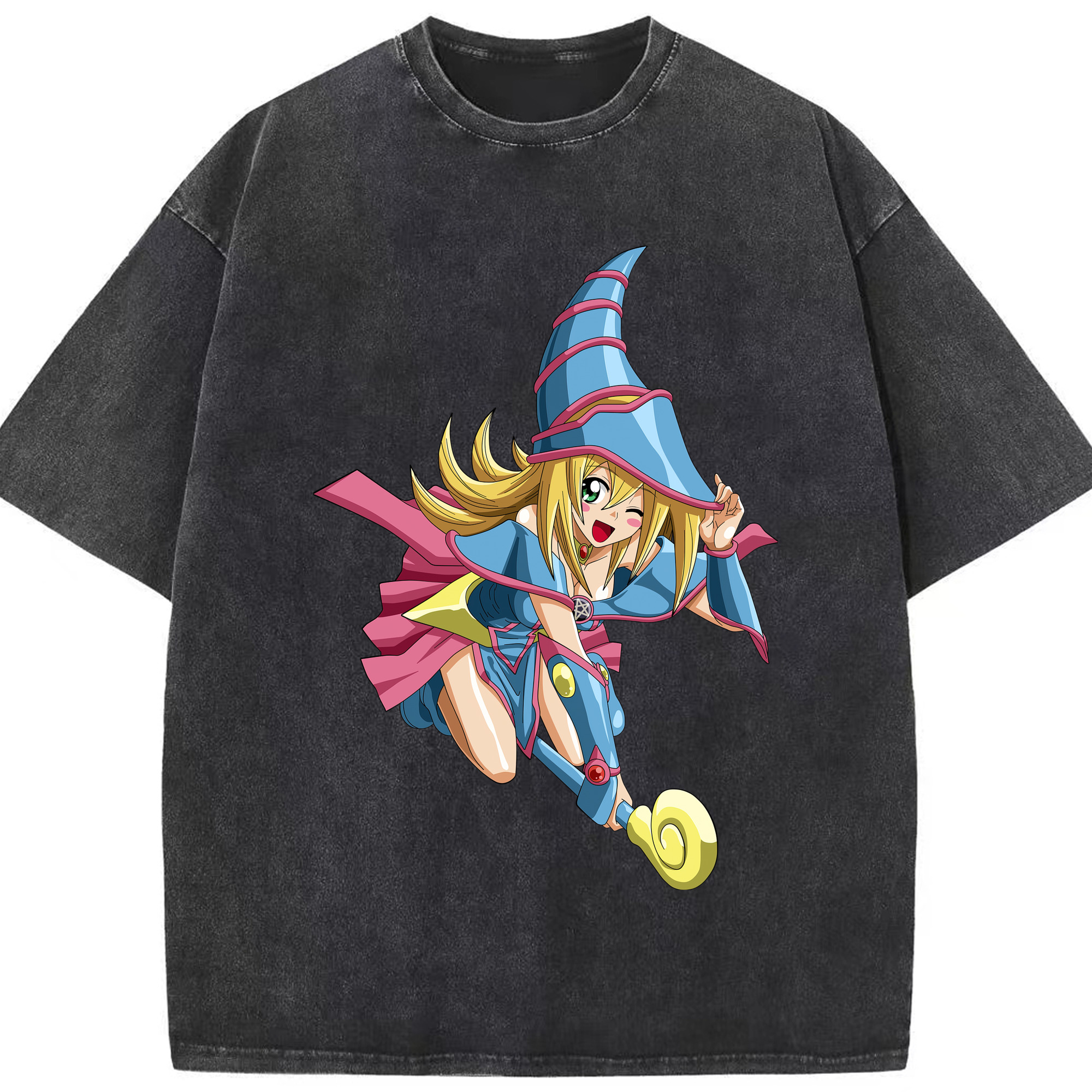 （画像用） 遊☆戯☆王 Yu-Gi-Oh! 綿100% ヴィンテージ風 半袖Tシャツ（フロントプリント）