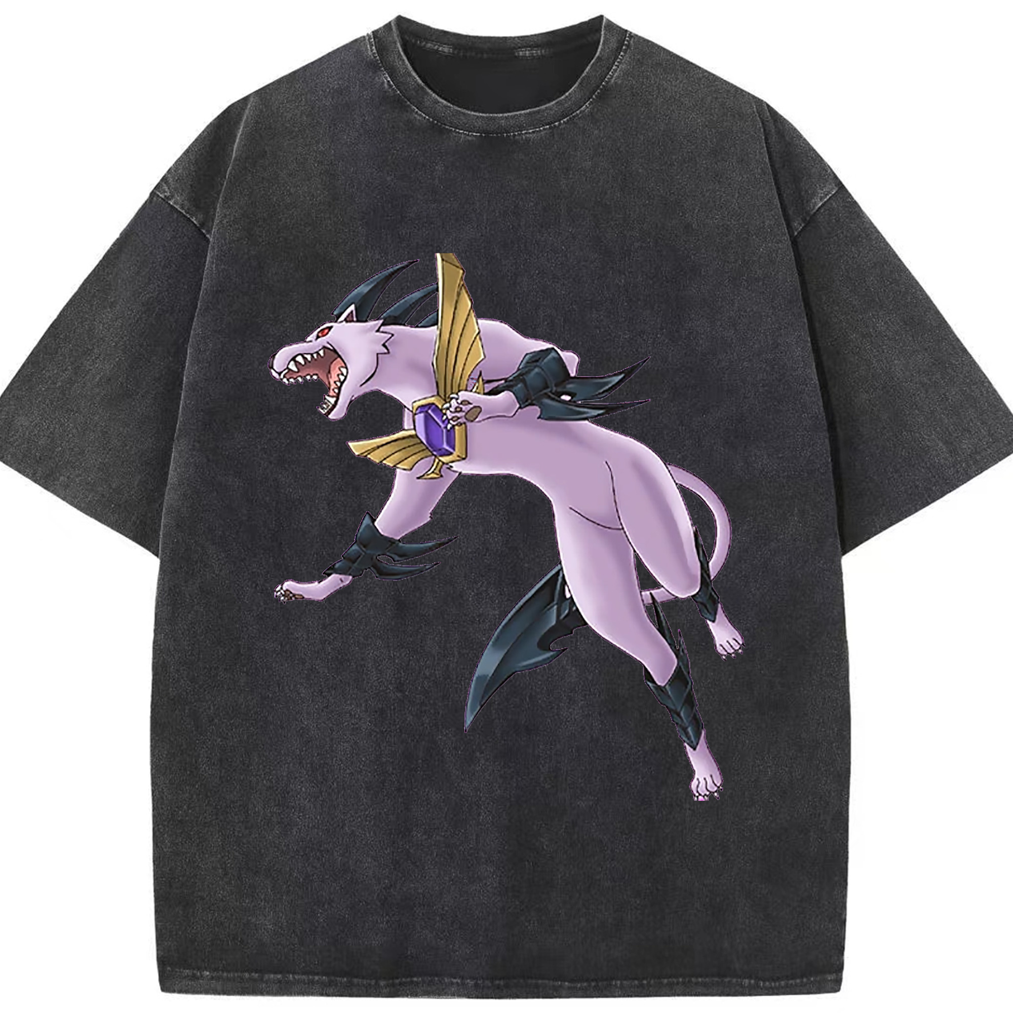 （画像用） 遊☆戯☆王 Yu-Gi-Oh! 綿100% ヴィンテージ風 半袖Tシャツ（フロントプリント）