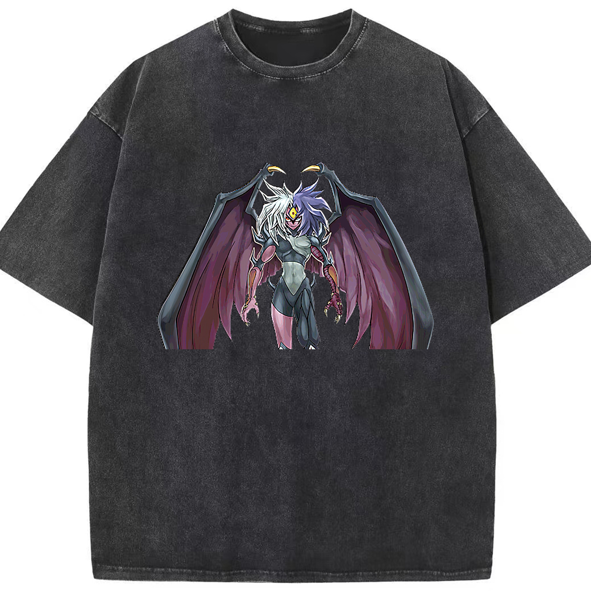 （画像用） 遊☆戯☆王 Yu-Gi-Oh! 綿100% ヴィンテージ風 半袖Tシャツ（フロントプリント）