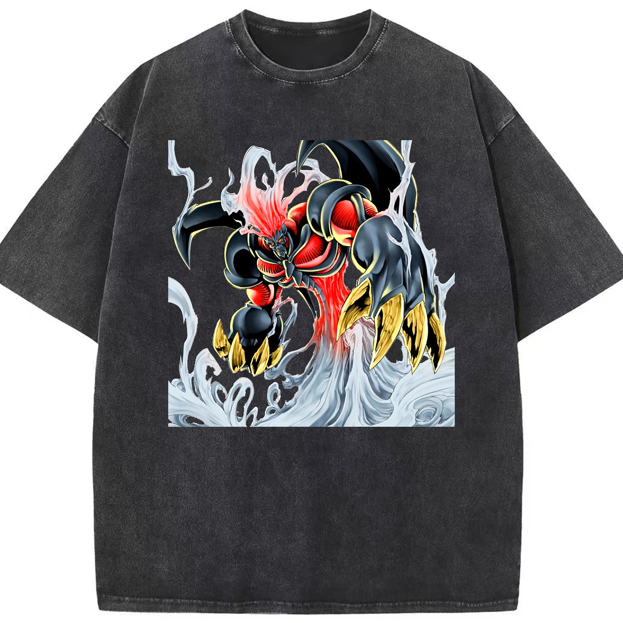 （画像用） 遊☆戯☆王 Yu-Gi-Oh! 綿100% ヴィンテージ風 半袖Tシャツ（フロントプリント）