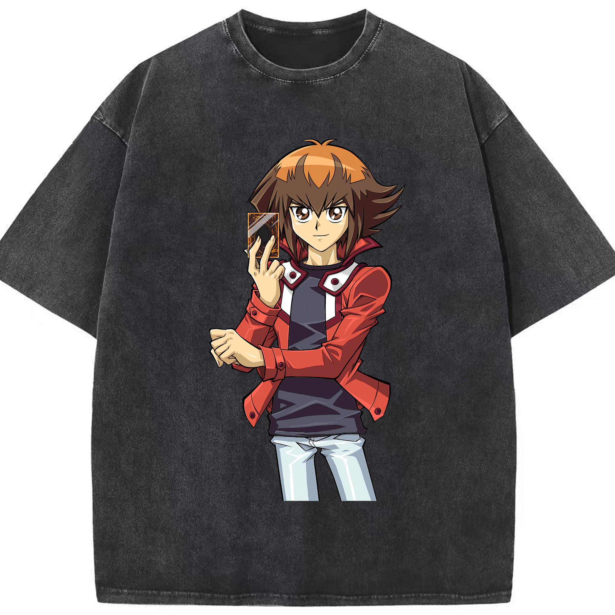 （画像用） 遊☆戯☆王 Yu-Gi-Oh! 綿100% ヴィンテージ風 半袖Tシャツ（フロントプリント）