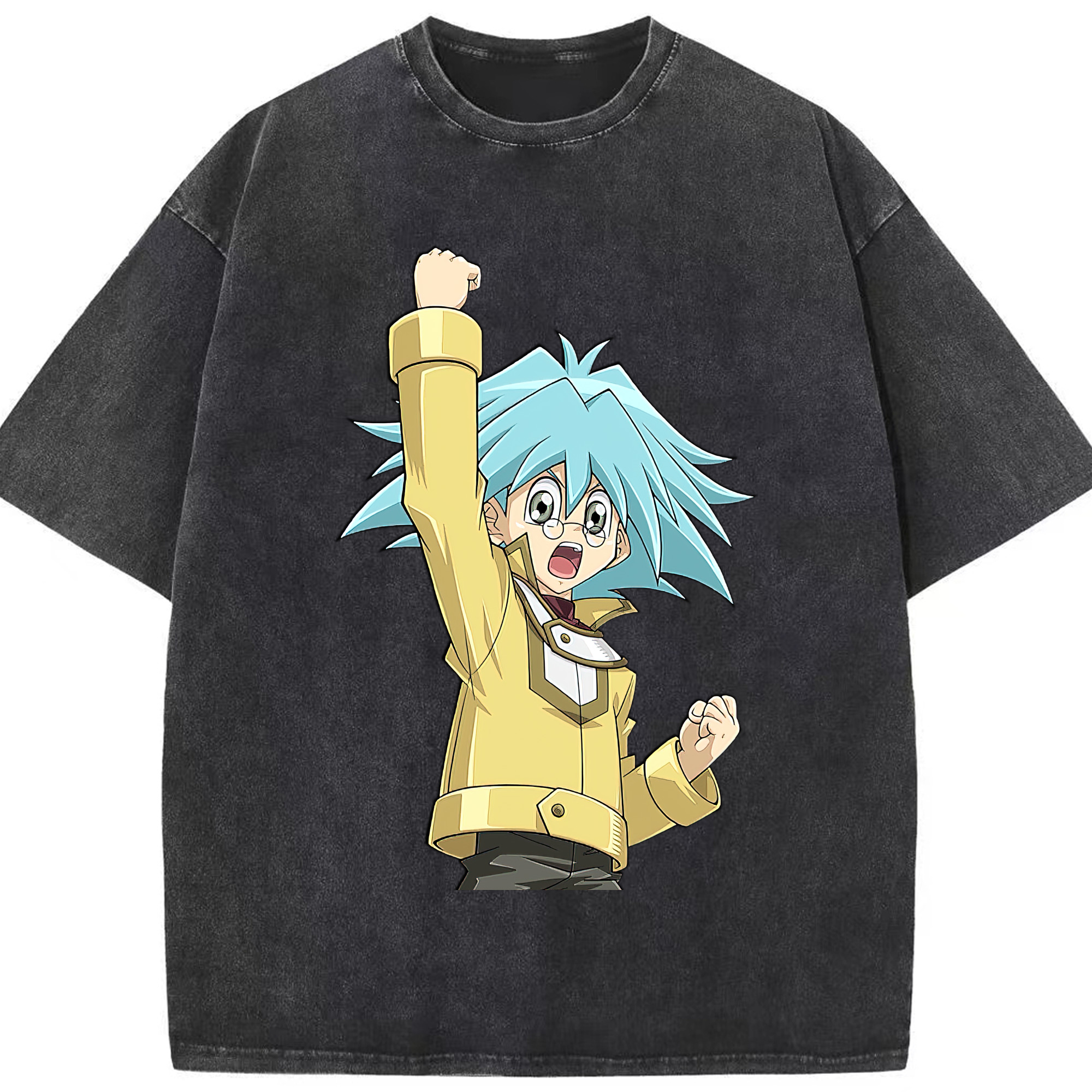 （画像用） 遊☆戯☆王 Yu-Gi-Oh! 綿100% ヴィンテージ風 半袖Tシャツ（フロントプリント）