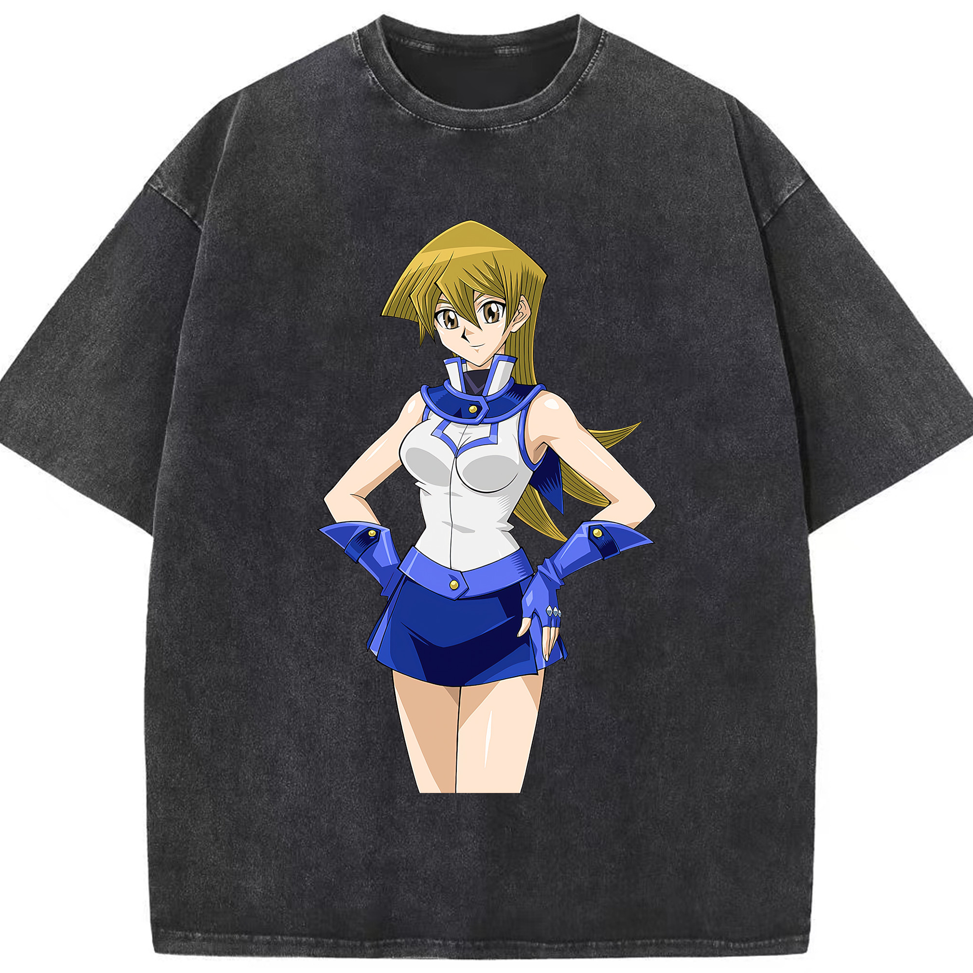 （画像用） 遊☆戯☆王 Yu-Gi-Oh! 綿100% ヴィンテージ風 半袖Tシャツ（フロントプリント）