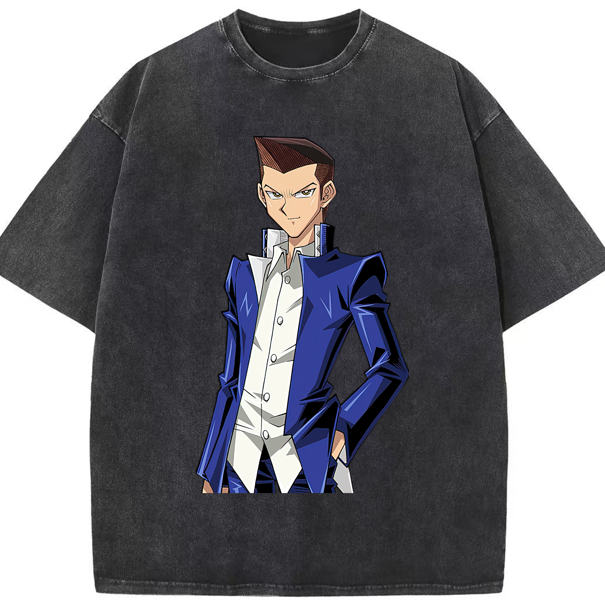 （画像用） 遊☆戯☆王 Yu-Gi-Oh! 綿100% ヴィンテージ風 半袖Tシャツ（フロントプリント）
