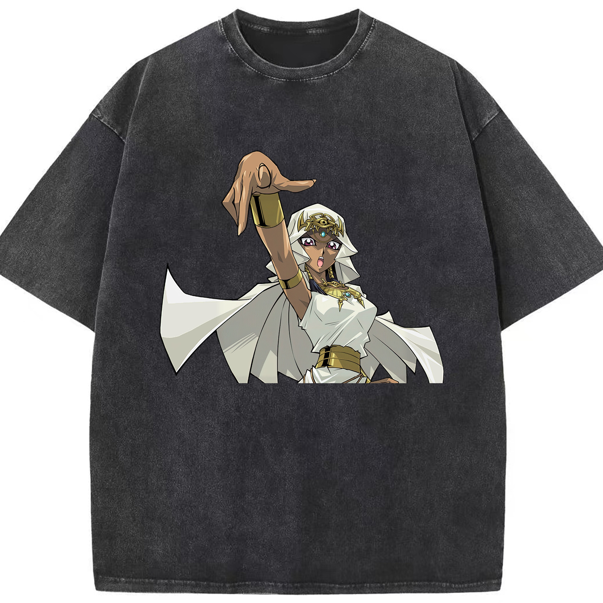 （画像用） 遊☆戯☆王 Yu-Gi-Oh! 綿100% ヴィンテージ風 半袖Tシャツ（フロントプリント）