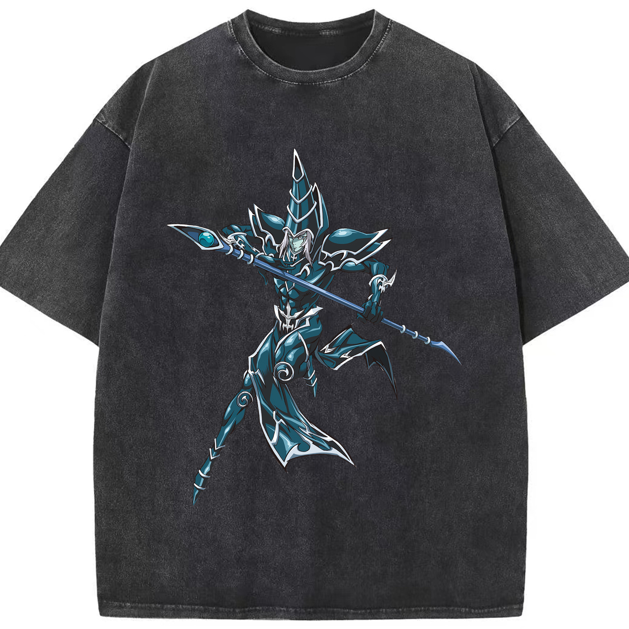 （画像用） 遊☆戯☆王 Yu-Gi-Oh! 綿100% ヴィンテージ風 半袖Tシャツ（フロントプリント）