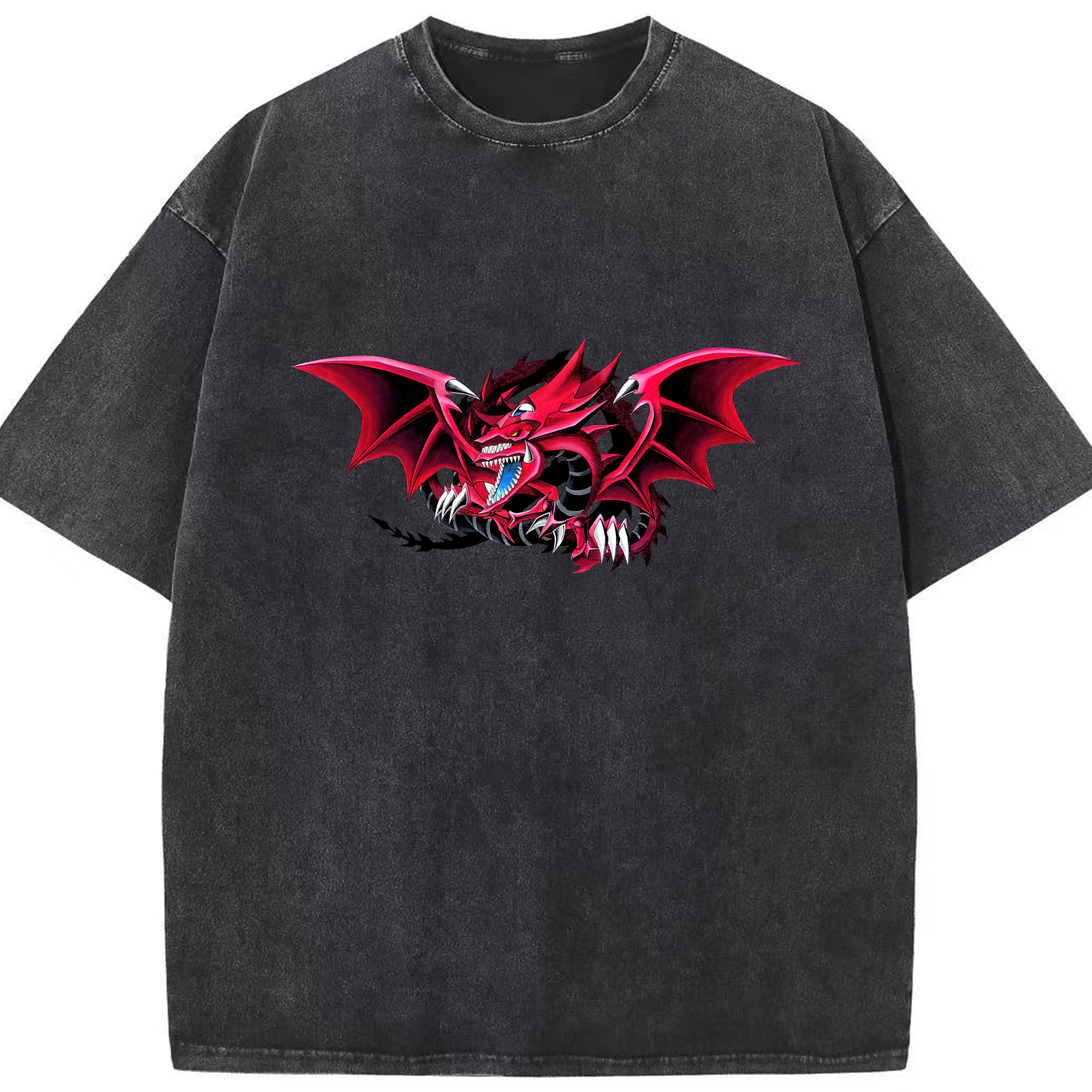（画像用） 遊☆戯☆王 Yu-Gi-Oh! 綿100% ヴィンテージ風 半袖Tシャツ（フロントプリント）
