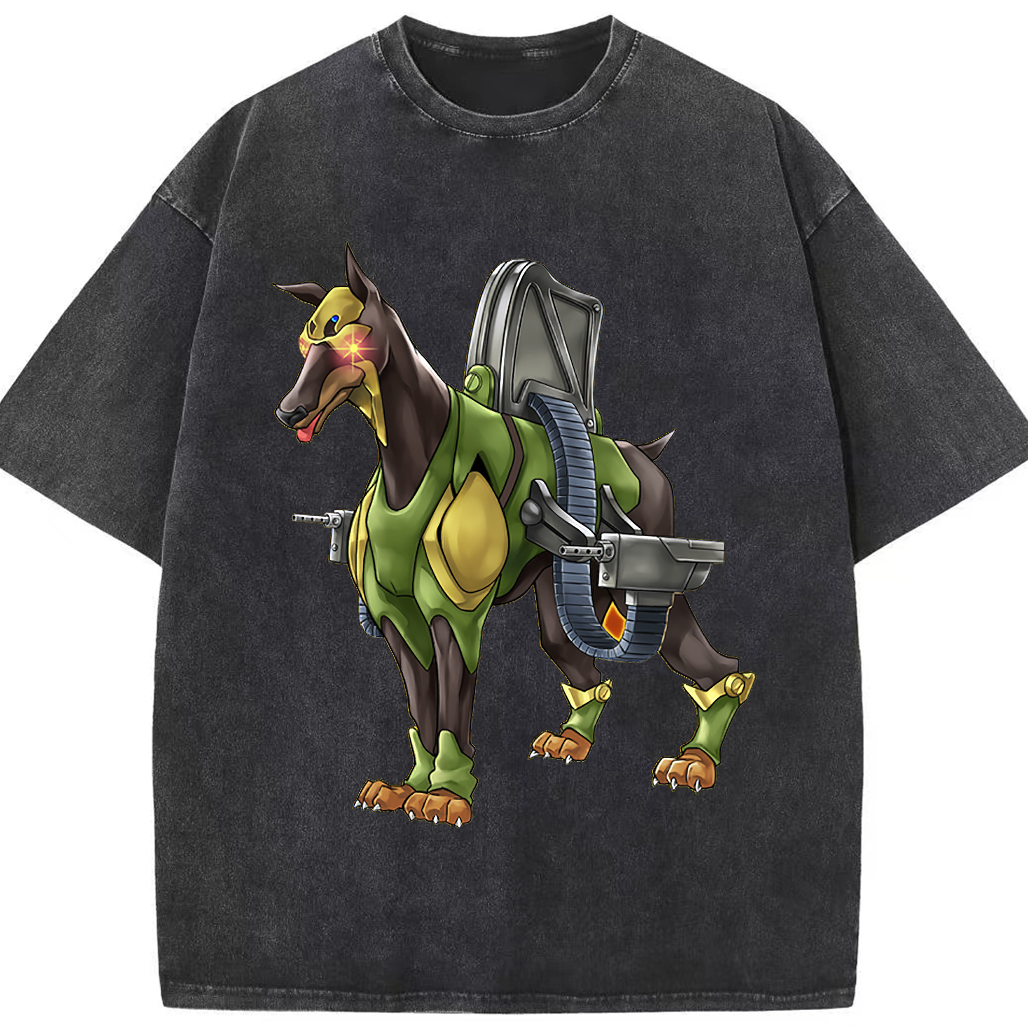 （画像用） 遊☆戯☆王 Yu-Gi-Oh! 綿100% ヴィンテージ風 半袖Tシャツ（フロントプリント）