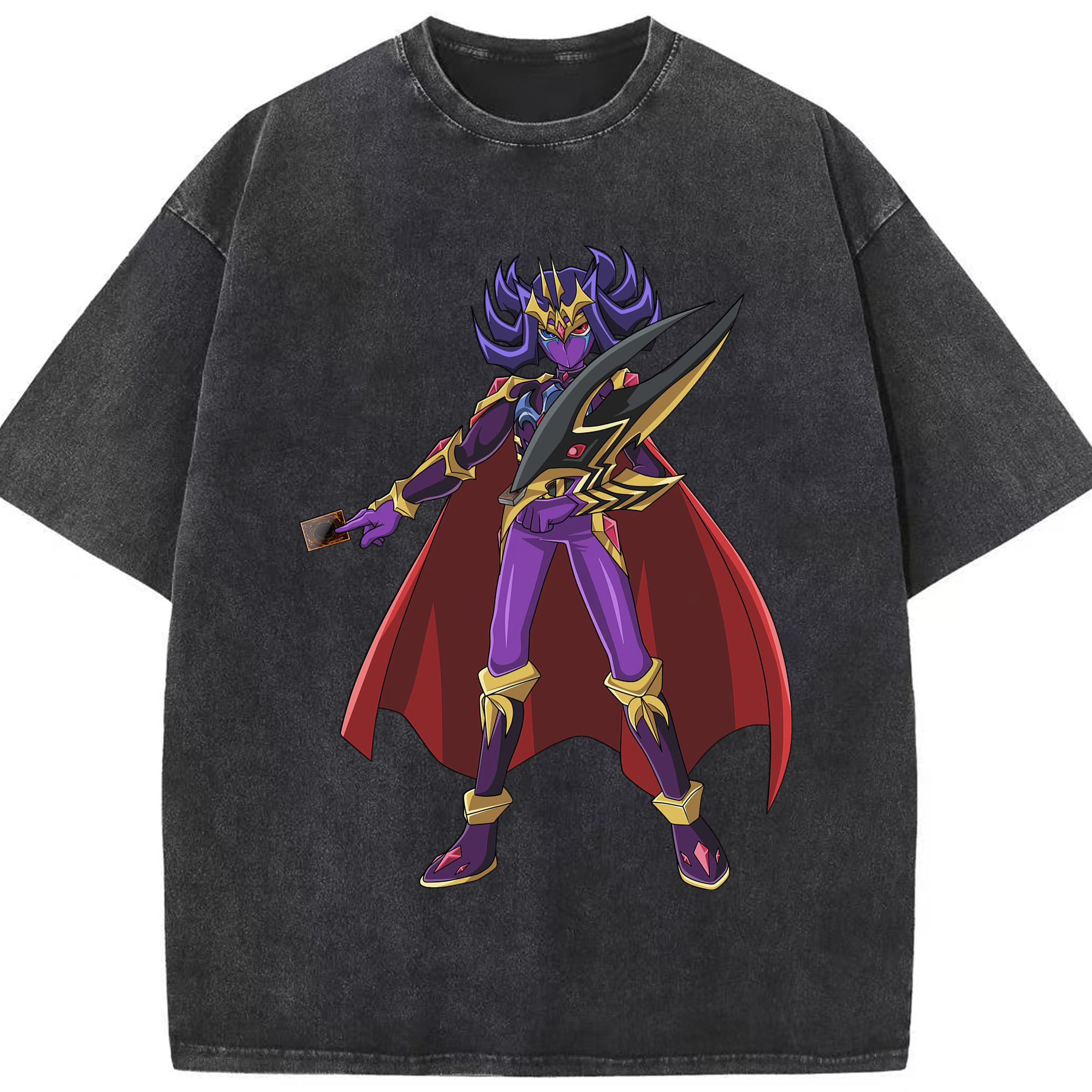 （画像用） 遊☆戯☆王 Yu-Gi-Oh! 綿100% ヴィンテージ風 半袖Tシャツ（フロントプリント）