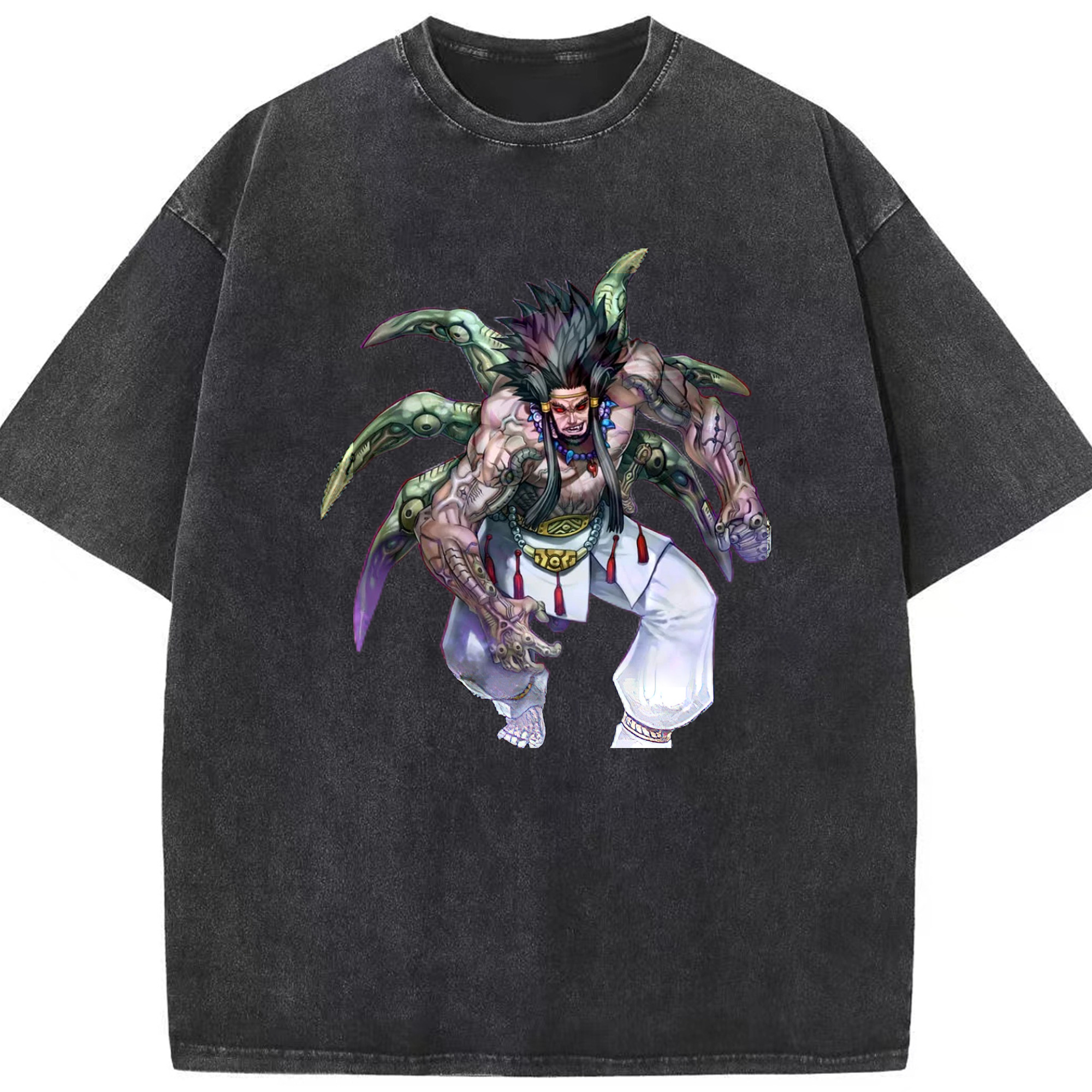 （画像用） 遊☆戯☆王 Yu-Gi-Oh! 綿100% ヴィンテージ風 半袖Tシャツ（フロントプリント）