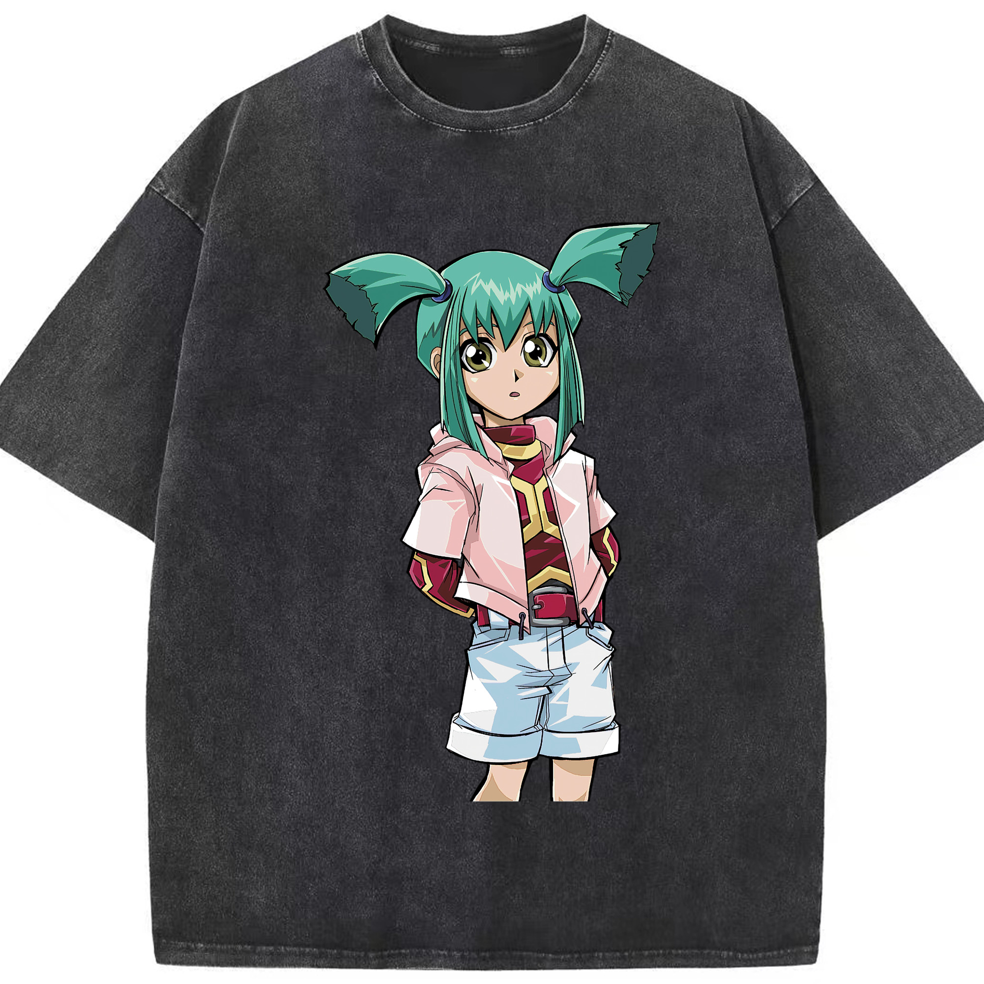 （画像用） 遊☆戯☆王 Yu-Gi-Oh! 綿100% ヴィンテージ風 半袖Tシャツ（フロントプリント）