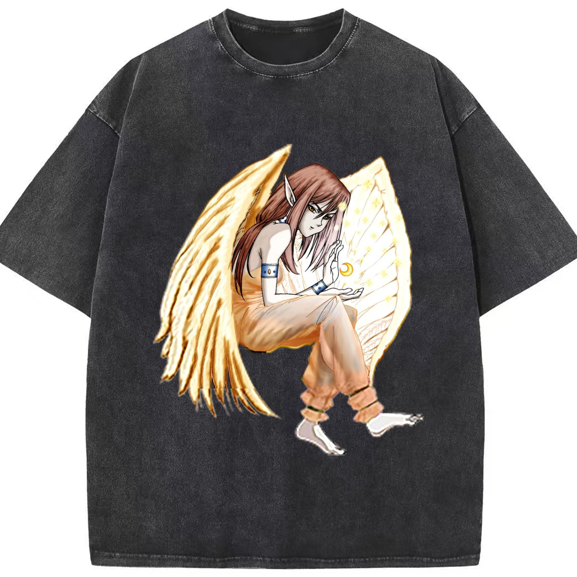 （画像用） 遊☆戯☆王 Yu-Gi-Oh! 綿100% ヴィンテージ風 半袖Tシャツ（フロントプリント）