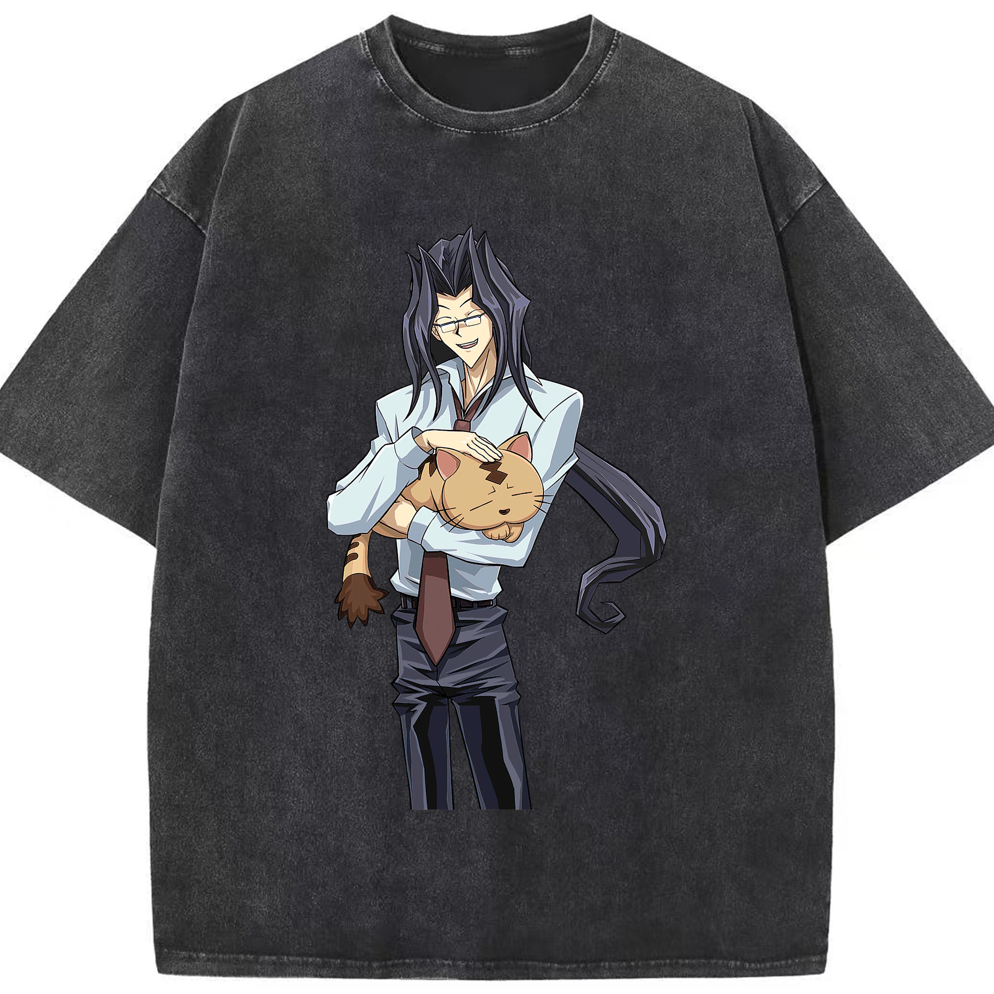 （画像用） 遊☆戯☆王 Yu-Gi-Oh! 綿100% ヴィンテージ風 半袖Tシャツ（フロントプリント）