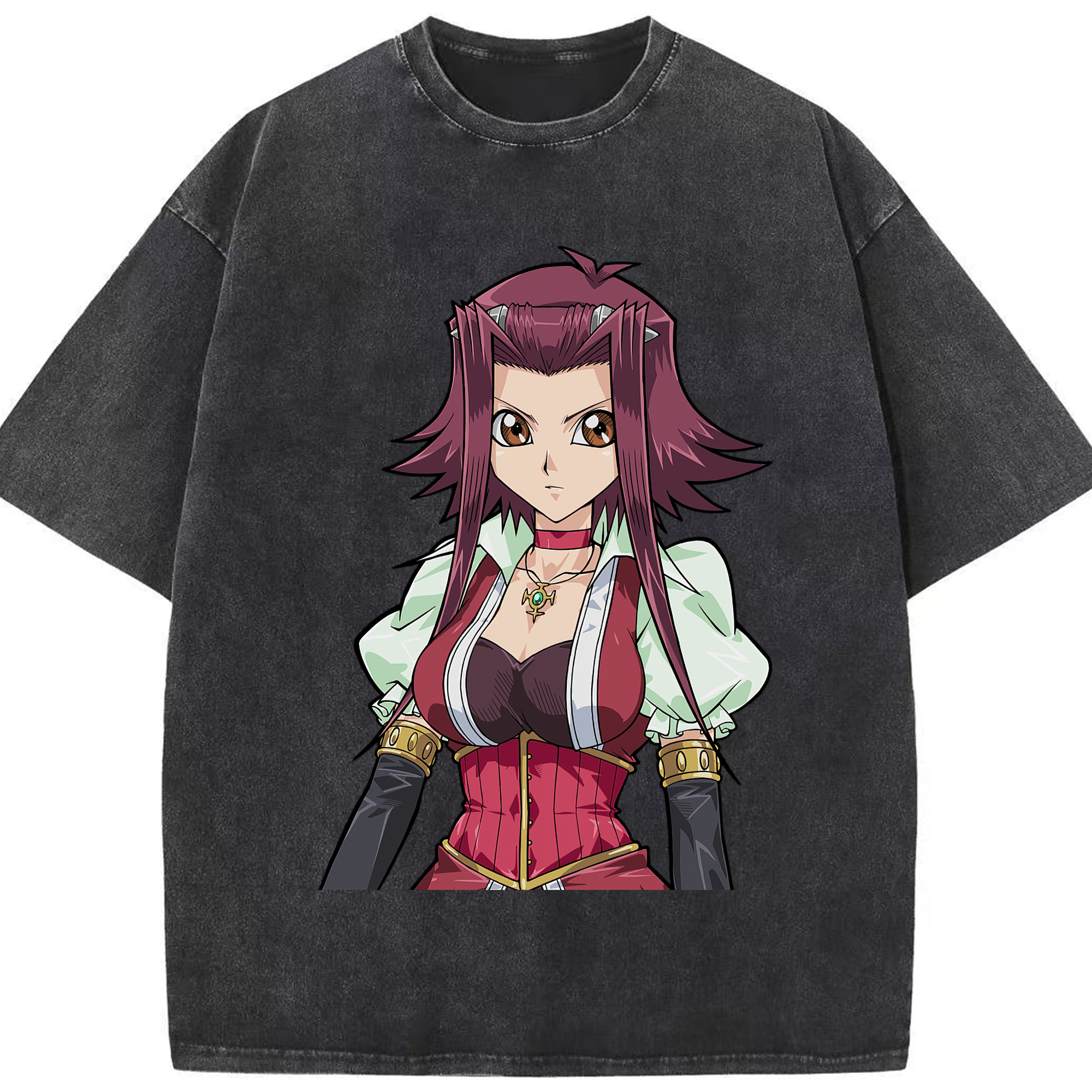 （画像用） 遊☆戯☆王 Yu-Gi-Oh! 綿100% ヴィンテージ風 半袖Tシャツ（フロントプリント）