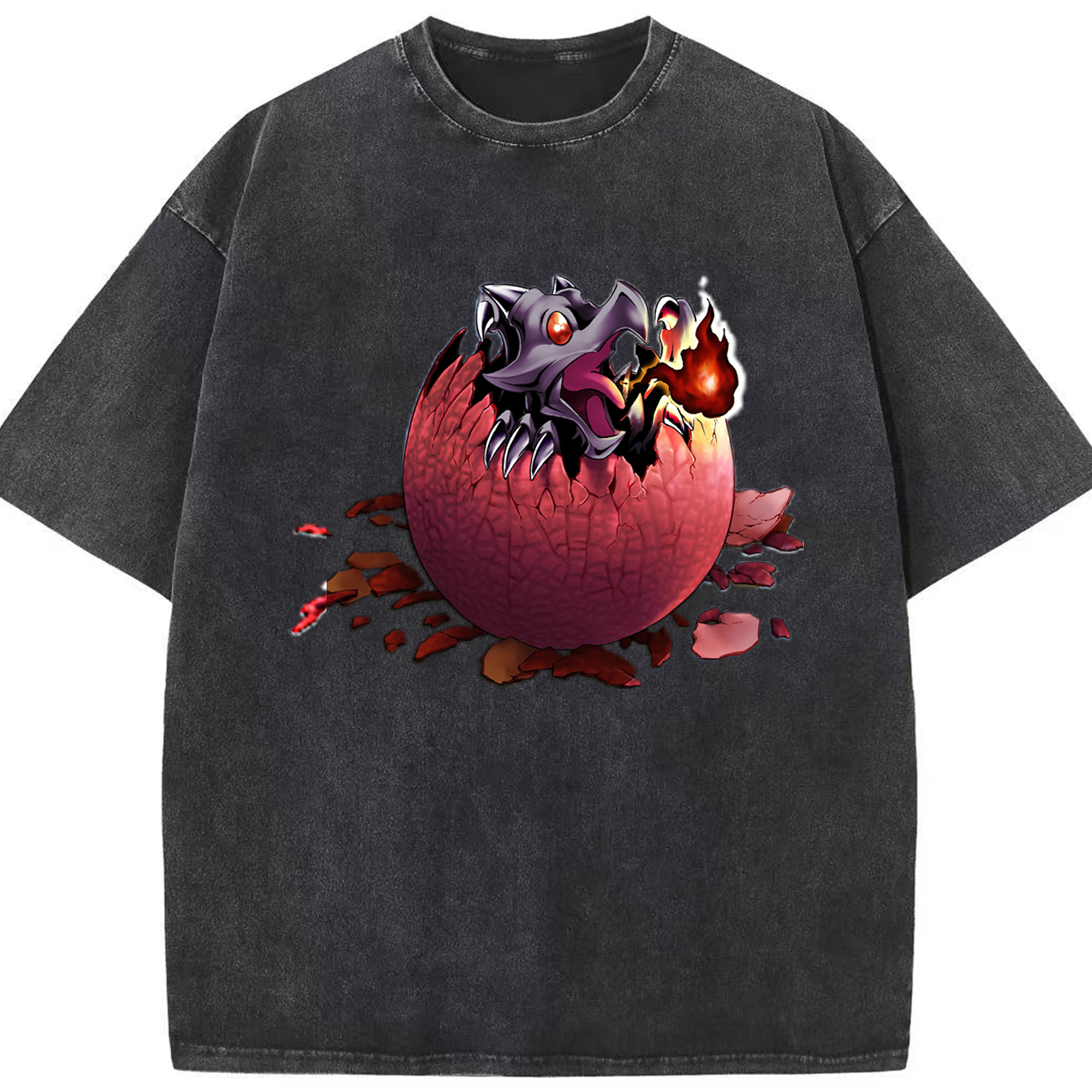 （画像用） 遊☆戯☆王 Yu-Gi-Oh! 綿100% ヴィンテージ風 半袖Tシャツ（フロントプリント）