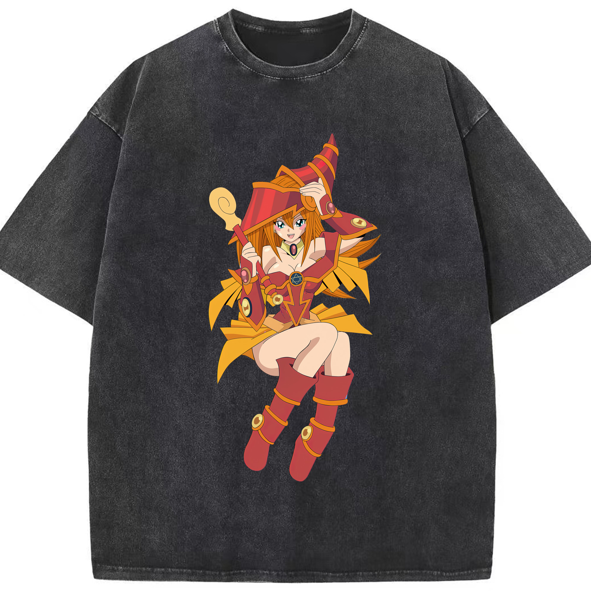 （画像用） 遊☆戯☆王 Yu-Gi-Oh! 綿100% ヴィンテージ風 半袖Tシャツ（フロントプリント）