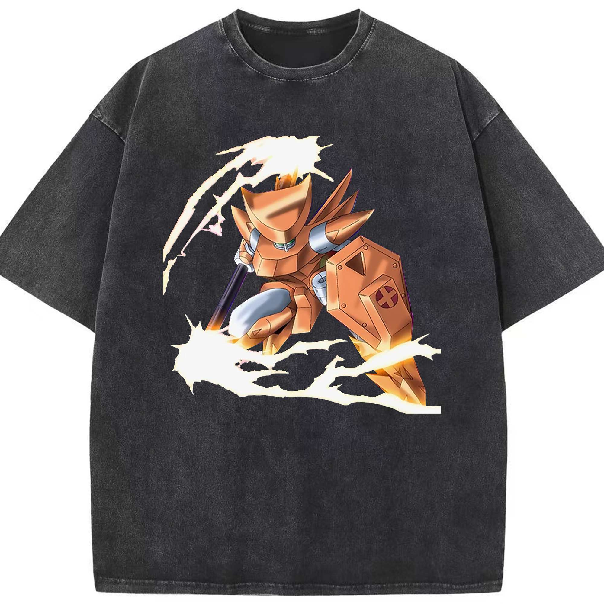 （画像用） 遊☆戯☆王 Yu-Gi-Oh! 綿100% ヴィンテージ風 半袖Tシャツ（フロントプリント）