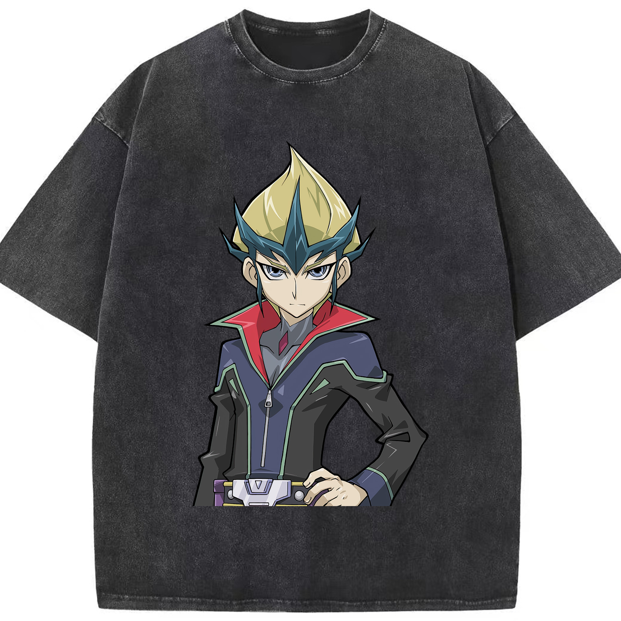 （画像用） 遊☆戯☆王 Yu-Gi-Oh! 綿100% ヴィンテージ風 半袖Tシャツ（フロントプリント）
