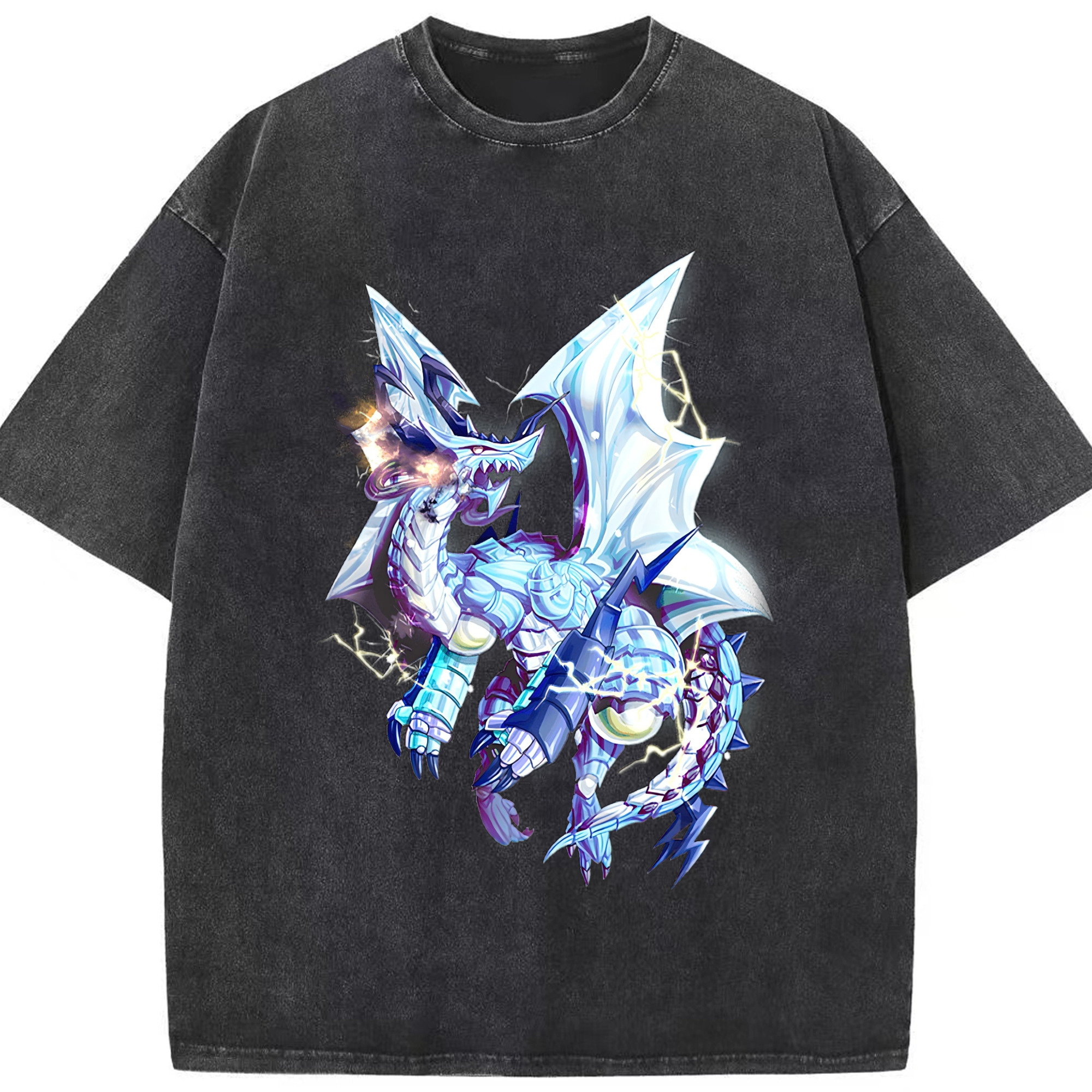 （画像用） 遊☆戯☆王 Yu-Gi-Oh! 綿100% ヴィンテージ風 半袖Tシャツ（フロントプリント）
