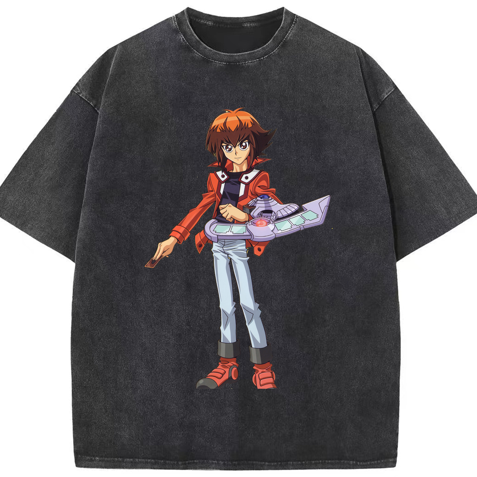 （画像用） 遊☆戯☆王 Yu-Gi-Oh! 綿100% ヴィンテージ風 半袖Tシャツ（フロントプリント）