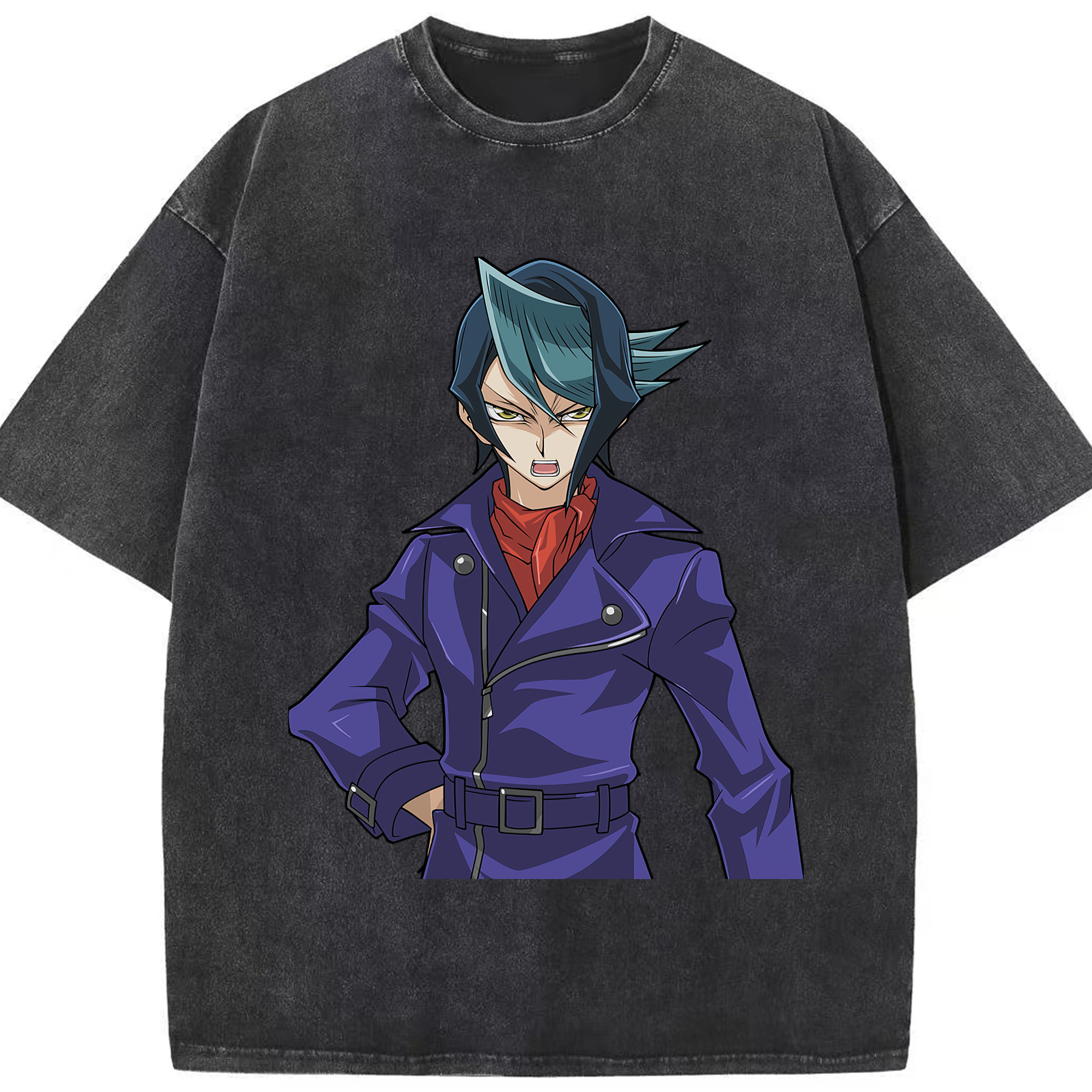 （画像用） 遊☆戯☆王 Yu-Gi-Oh! 綿100% ヴィンテージ風 半袖Tシャツ（フロントプリント）