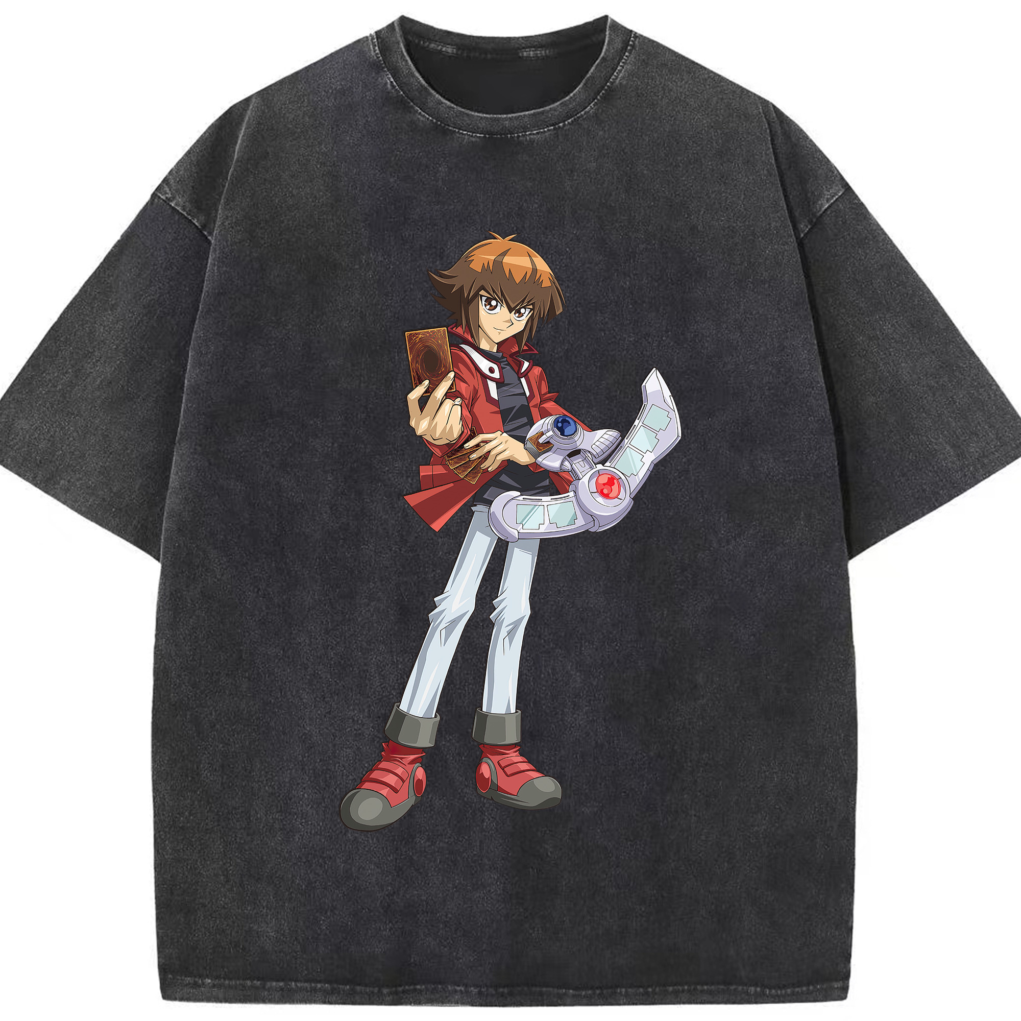 （画像用） 遊☆戯☆王 Yu-Gi-Oh! 綿100% ヴィンテージ風 半袖Tシャツ（フロントプリント）