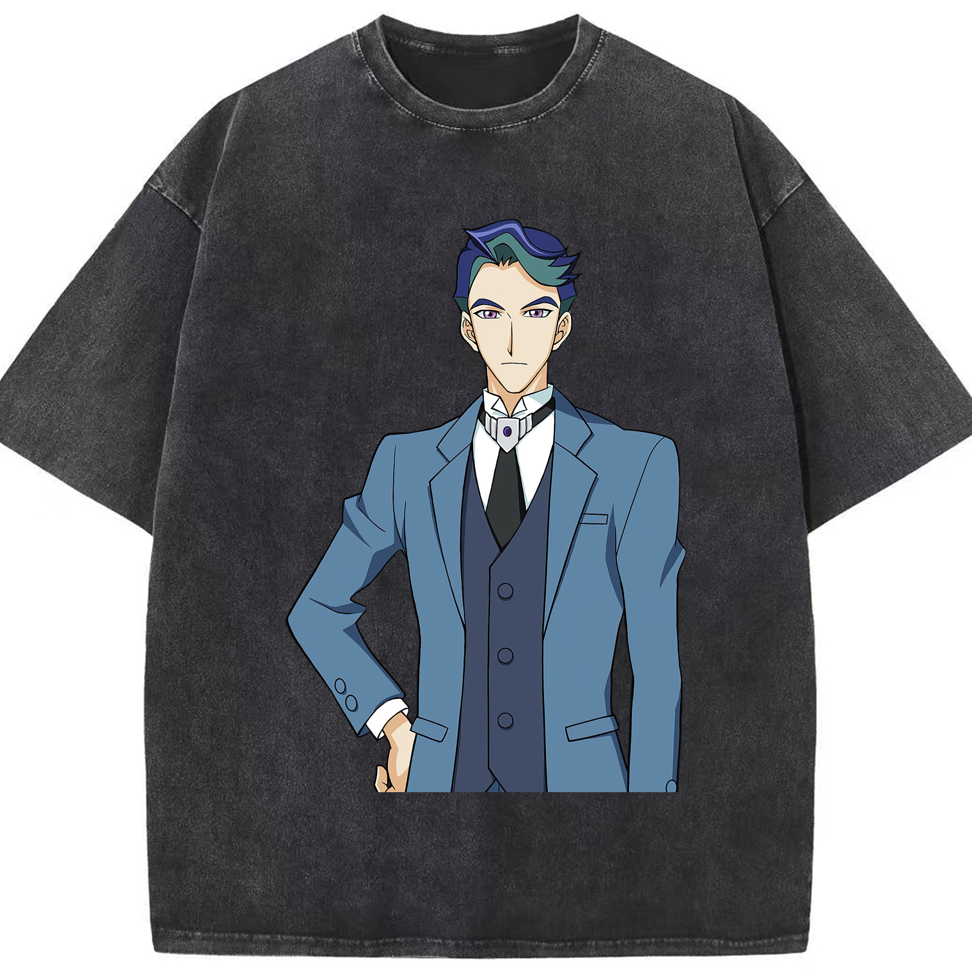 （画像用） 遊☆戯☆王 Yu-Gi-Oh! 綿100% ヴィンテージ風 半袖Tシャツ（フロントプリント）