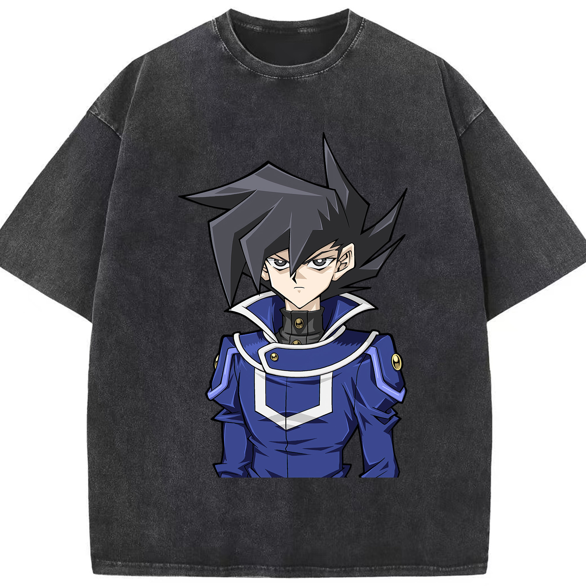 （画像用） 遊☆戯☆王 Yu-Gi-Oh! 綿100% ヴィンテージ風 半袖Tシャツ（フロントプリント）