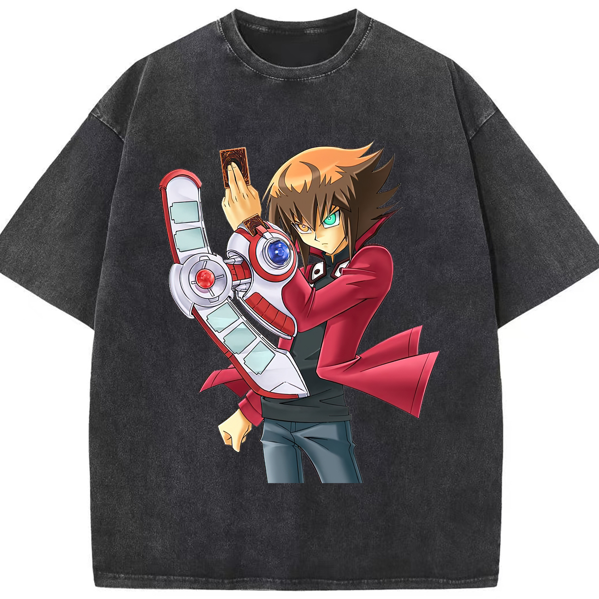 （画像用） 遊☆戯☆王 Yu-Gi-Oh! 綿100% ヴィンテージ風 半袖Tシャツ（フロントプリント）