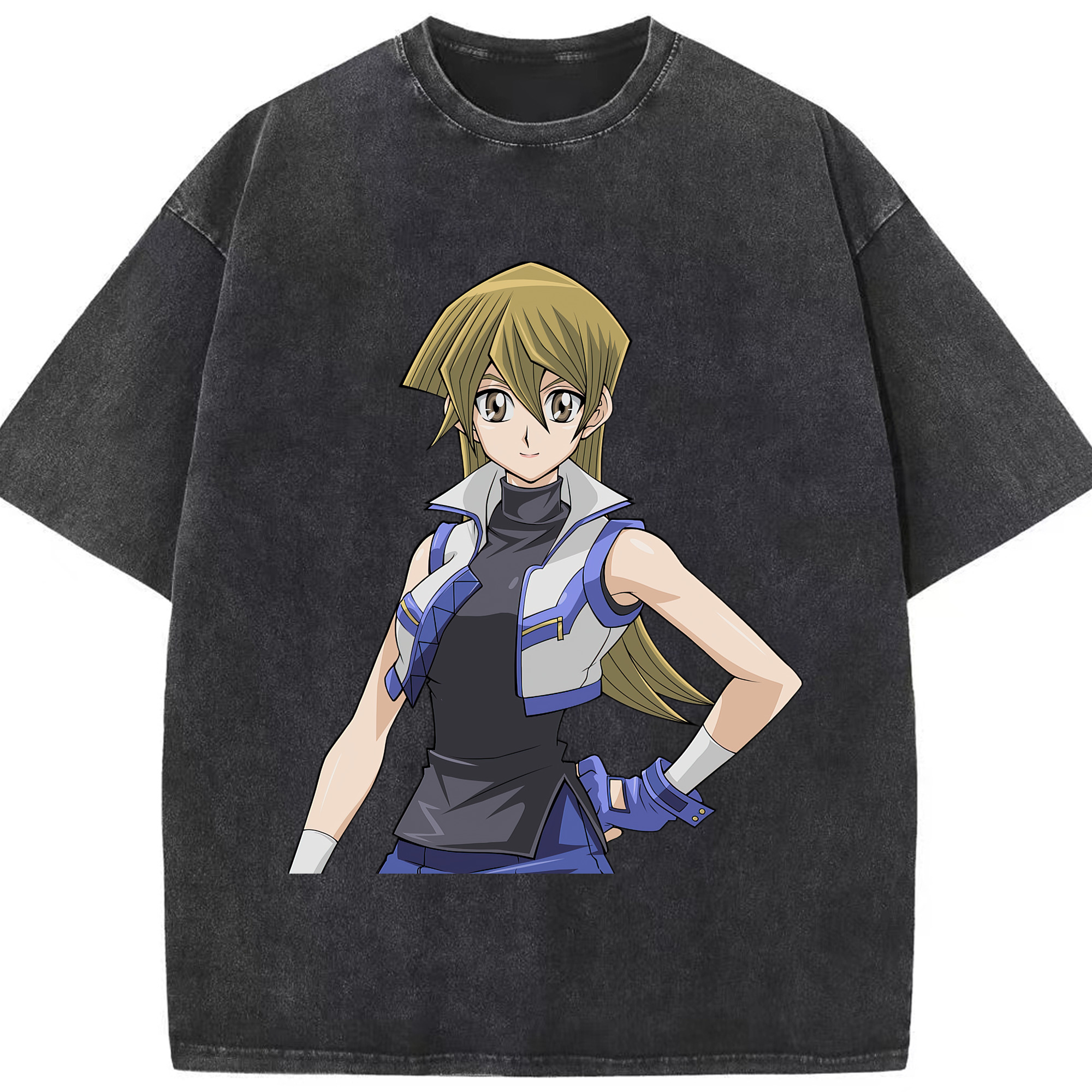 （画像用） 遊☆戯☆王 Yu-Gi-Oh! 綿100% ヴィンテージ風 半袖Tシャツ（フロントプリント）