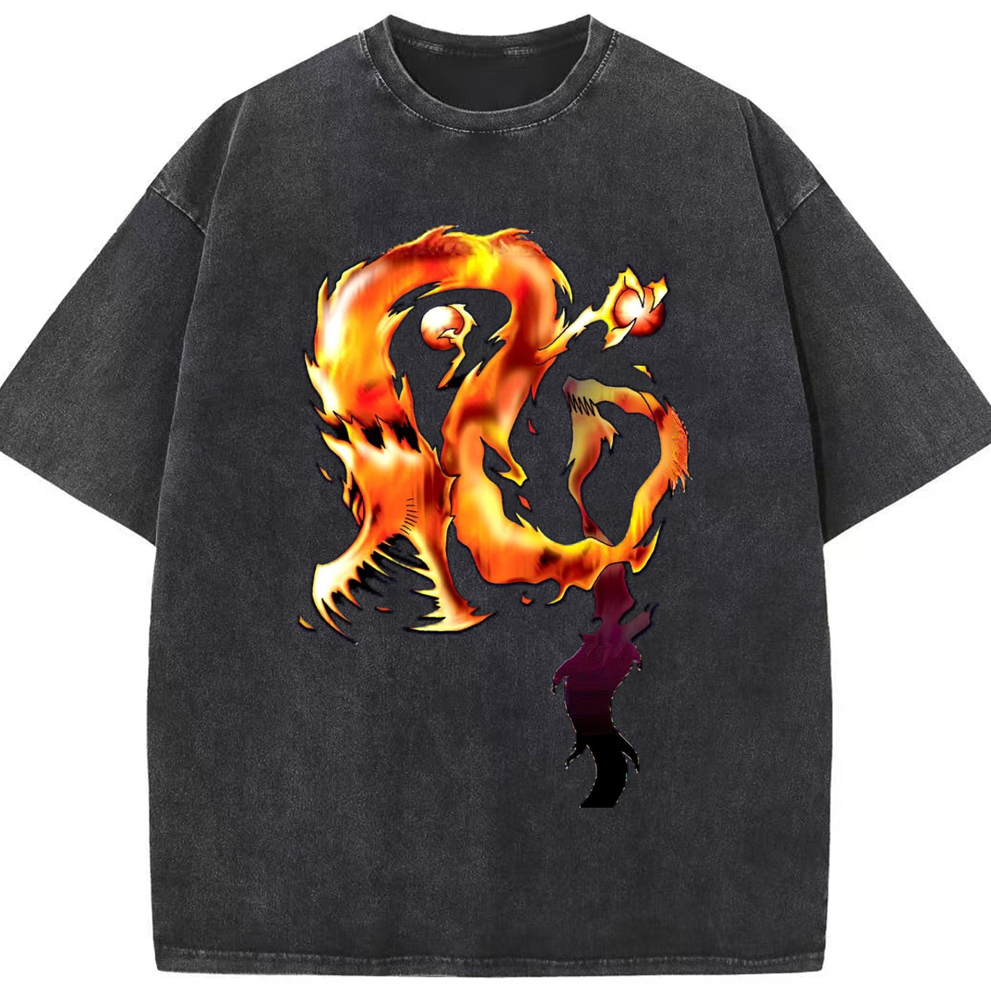 （画像用） 遊☆戯☆王 Yu-Gi-Oh! 綿100% ヴィンテージ風 半袖Tシャツ（フロントプリント）