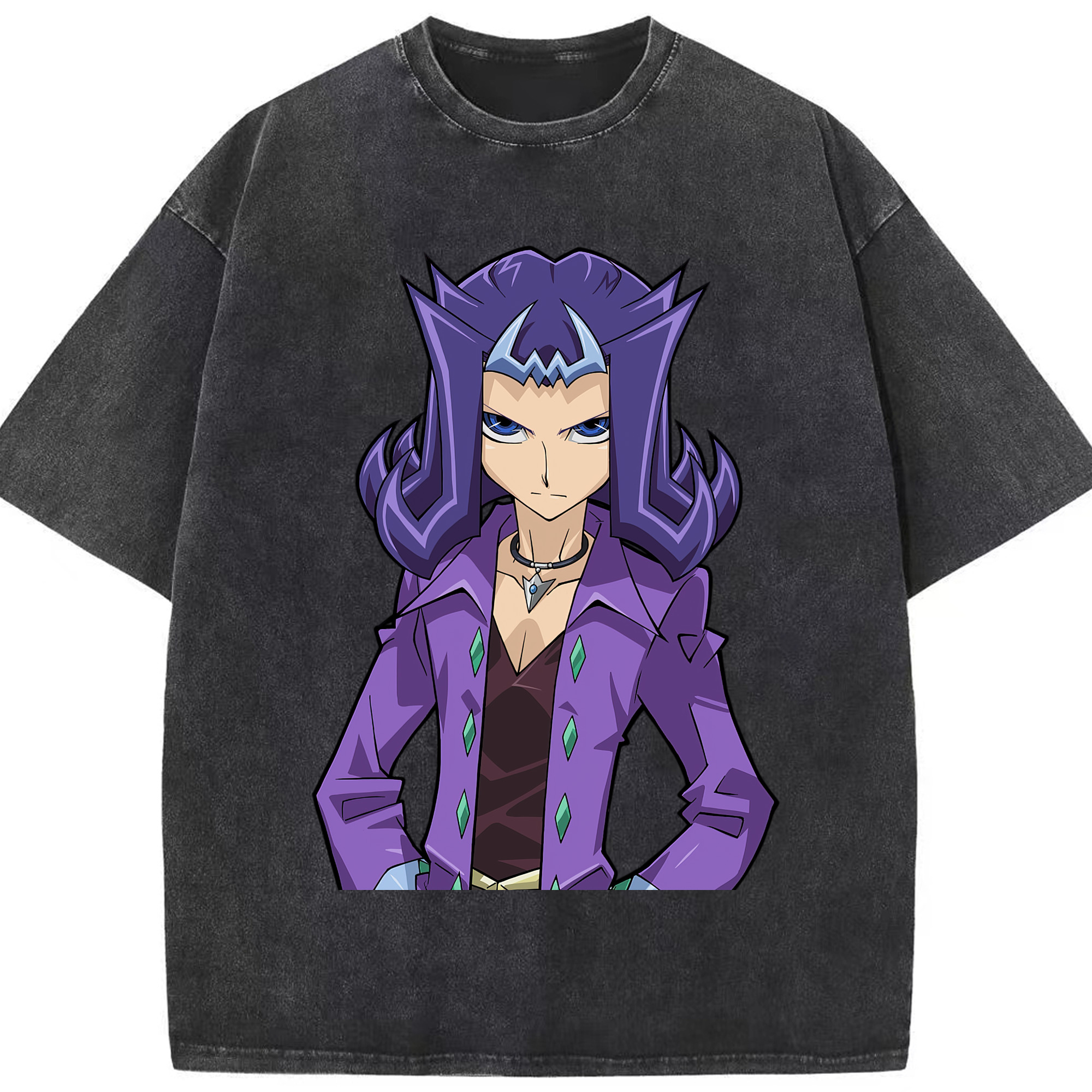 （画像用） 遊☆戯☆王 Yu-Gi-Oh! 綿100% ヴィンテージ風 半袖Tシャツ（フロントプリント）