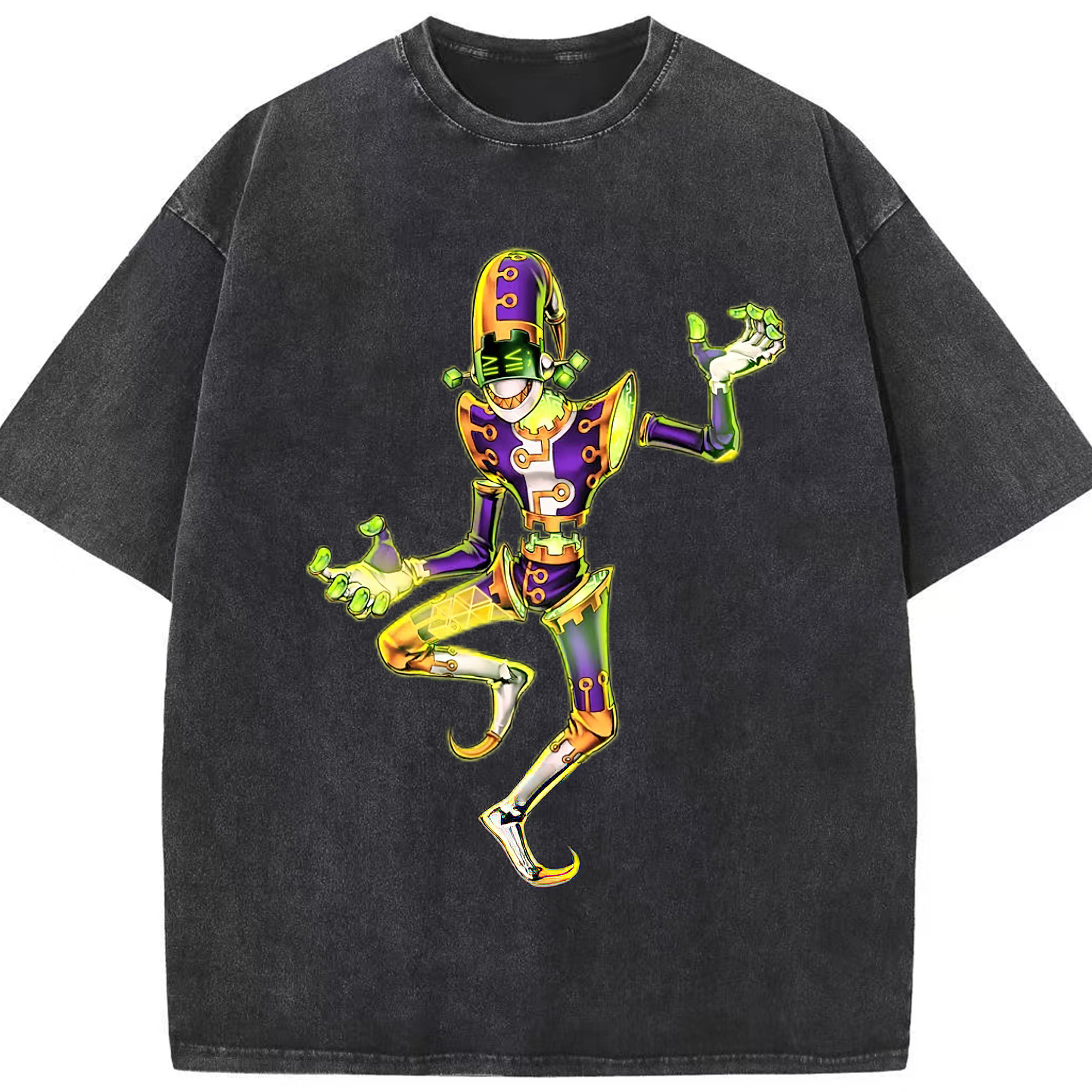 （画像用） 遊☆戯☆王 Yu-Gi-Oh! 綿100% ヴィンテージ風 半袖Tシャツ（フロントプリント）