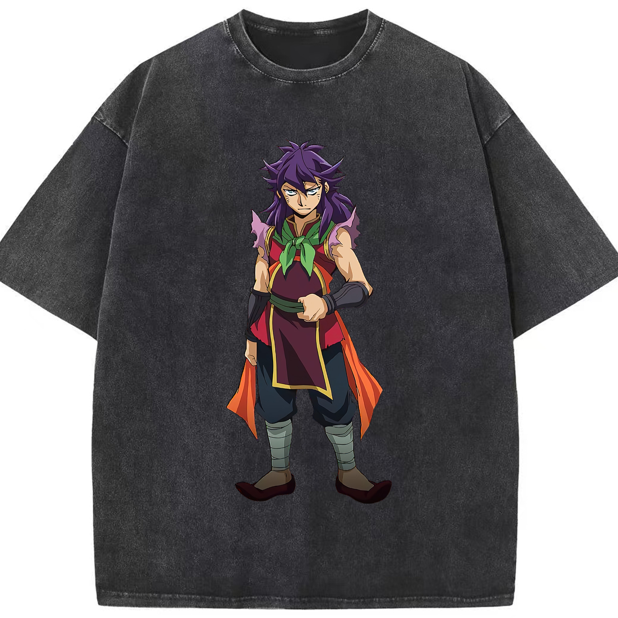 （画像用） 遊☆戯☆王 Yu-Gi-Oh! 綿100% ヴィンテージ風 半袖Tシャツ（フロントプリント）