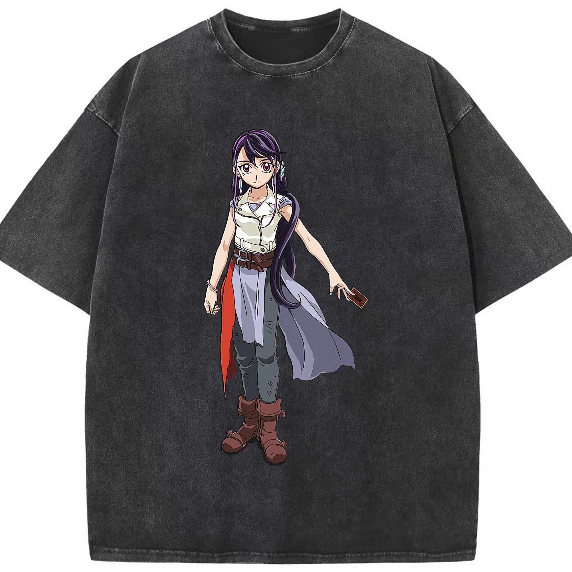 （画像用） 遊☆戯☆王 Yu-Gi-Oh! 綿100% ヴィンテージ風 半袖Tシャツ（フロントプリント）