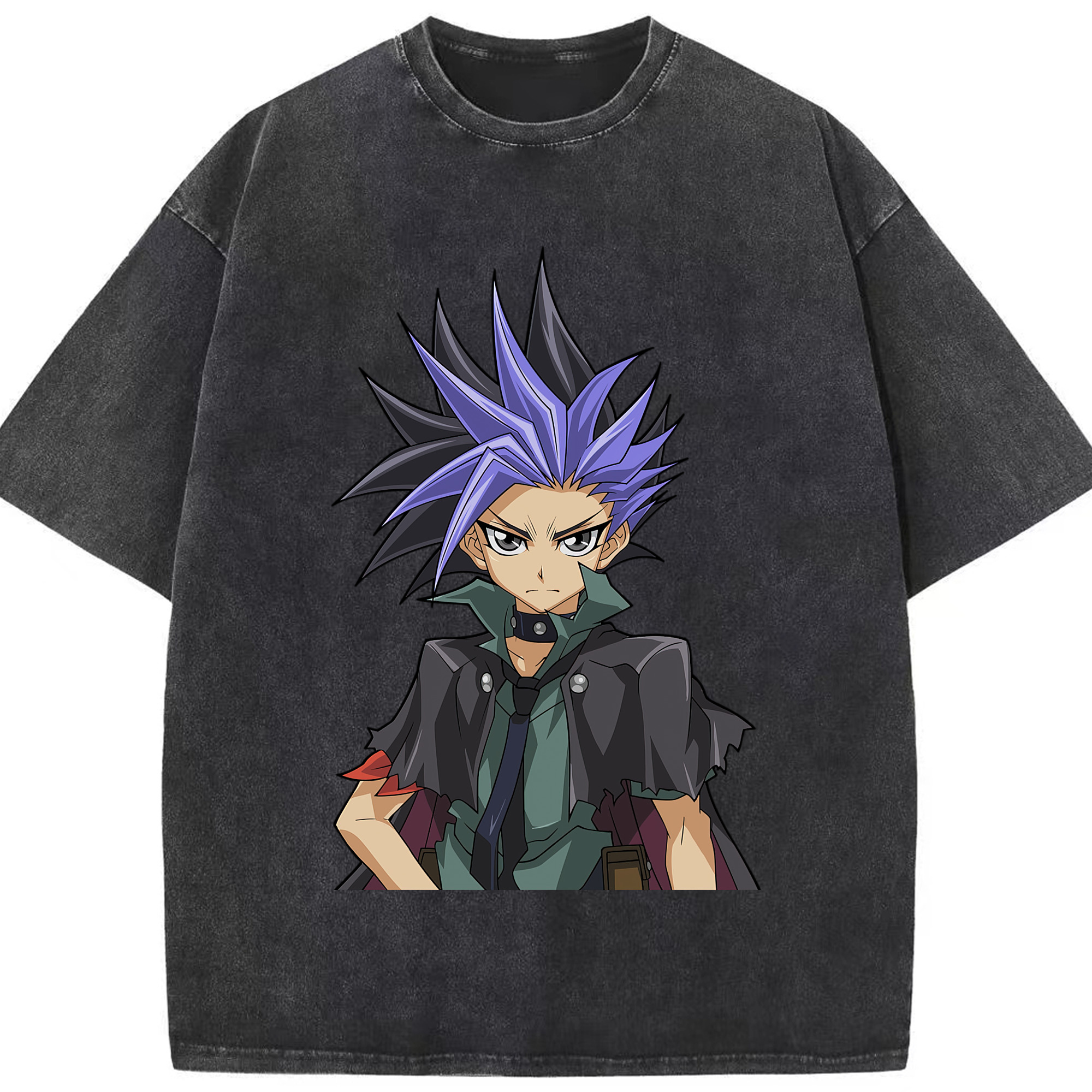 （画像用） 遊☆戯☆王 Yu-Gi-Oh! 綿100% ヴィンテージ風 半袖Tシャツ（フロントプリント）