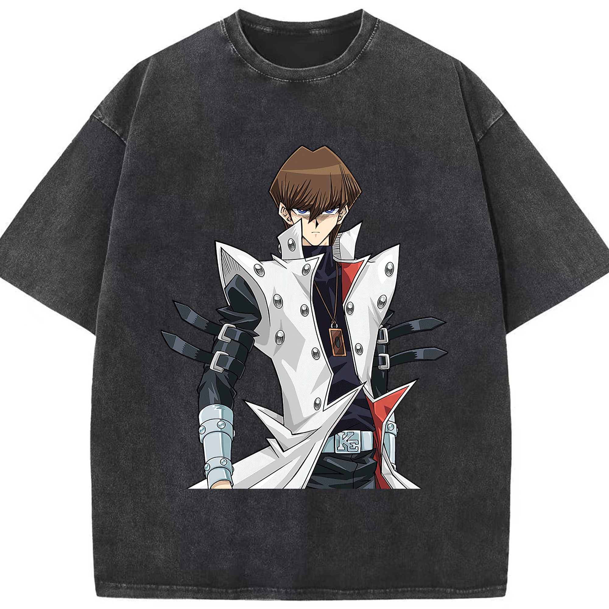 （画像用） 遊☆戯☆王 Yu-Gi-Oh! 綿100% ヴィンテージ風 半袖Tシャツ（フロントプリント）