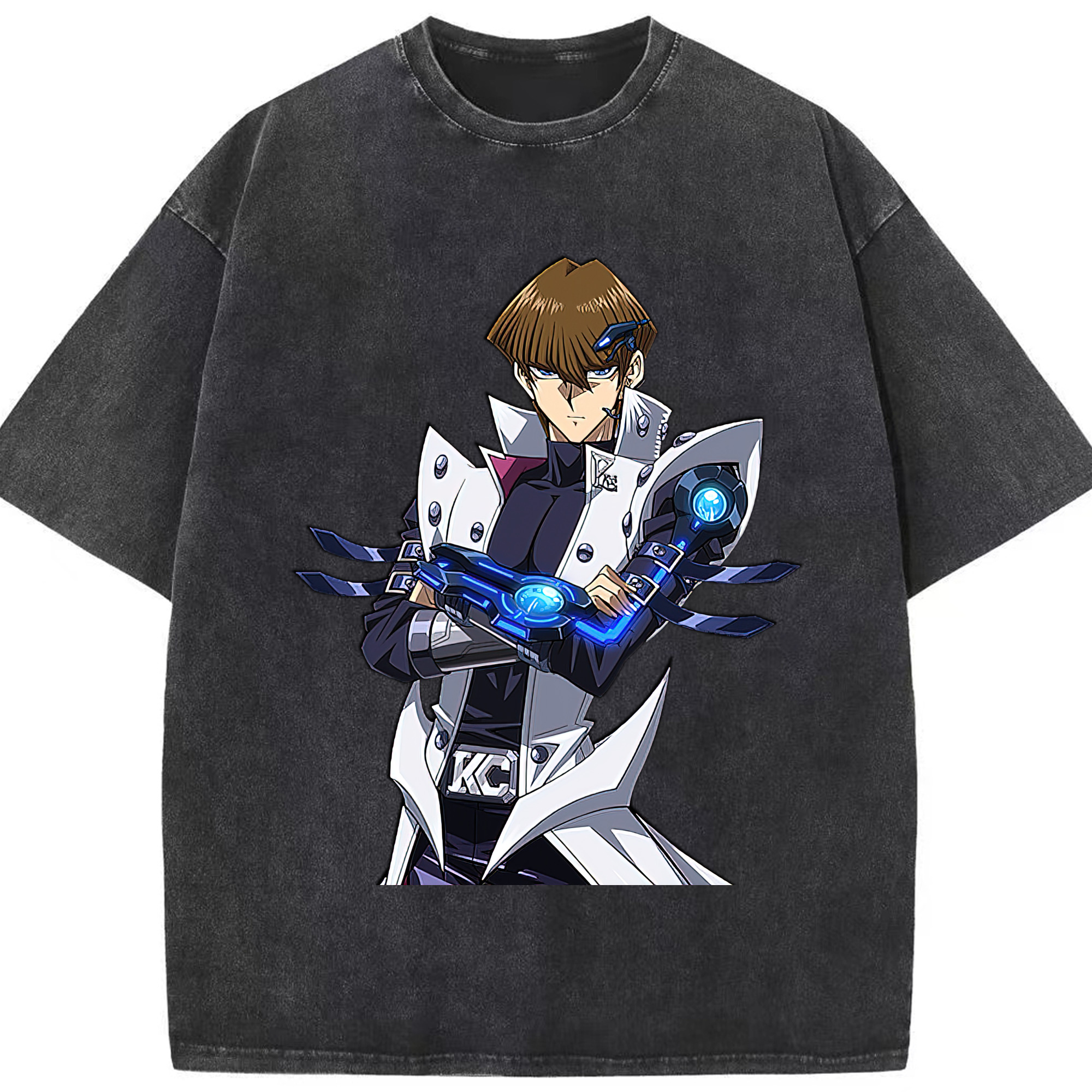 （画像用） 遊☆戯☆王 Yu-Gi-Oh! 綿100% ヴィンテージ風 半袖Tシャツ（フロントプリント）