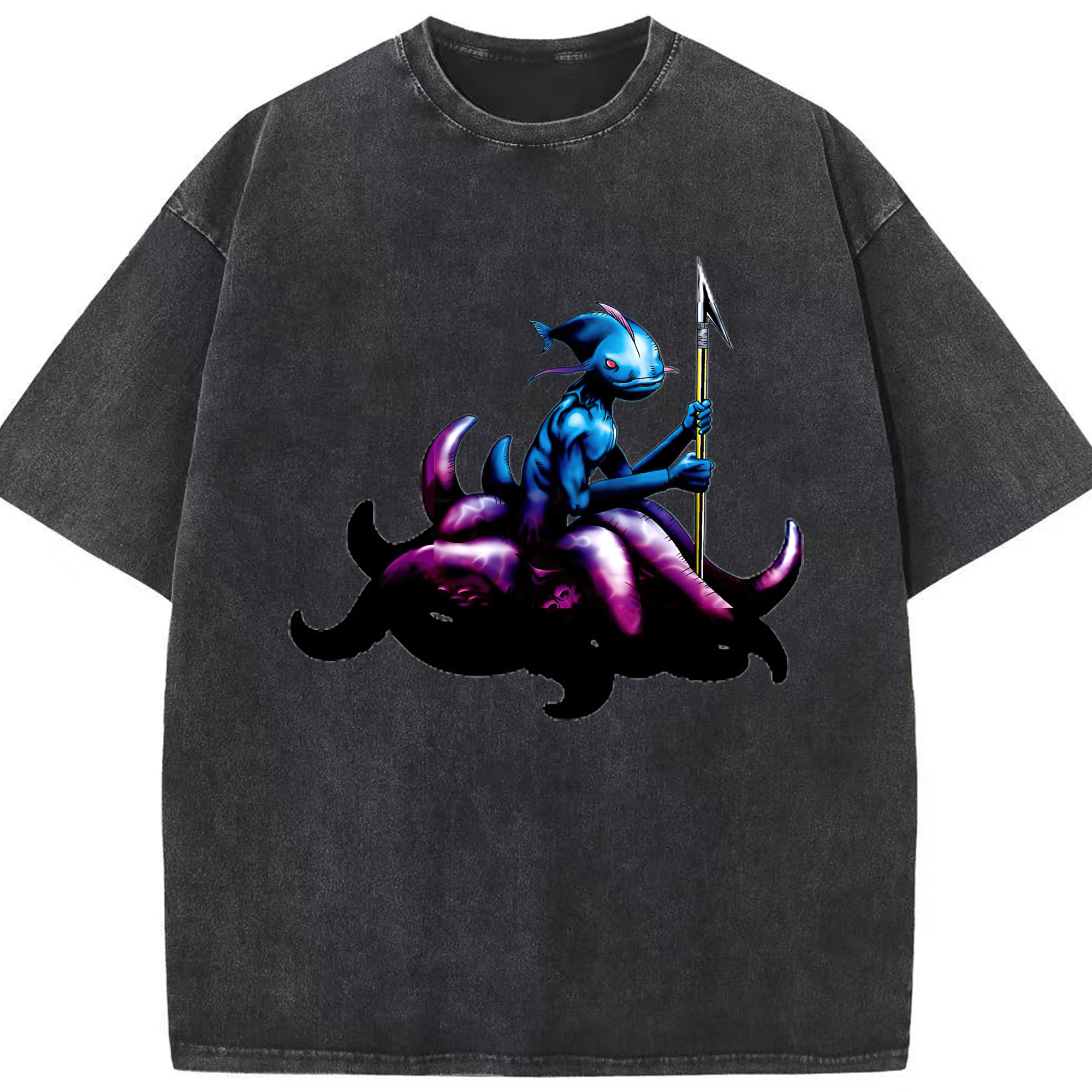（画像用） 遊☆戯☆王 Yu-Gi-Oh! 綿100% ヴィンテージ風 半袖Tシャツ（フロントプリント）