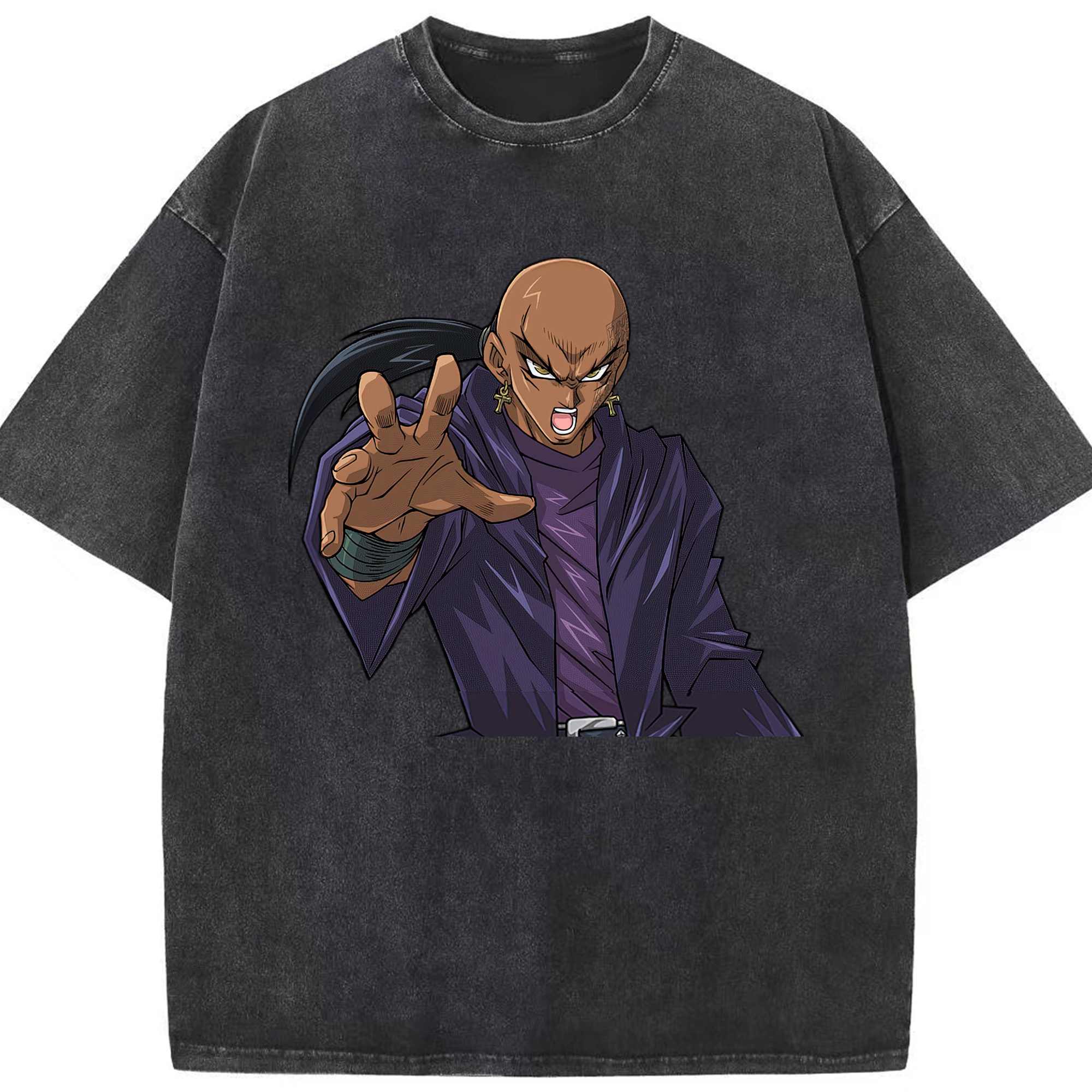 （画像用） 遊☆戯☆王 Yu-Gi-Oh! 綿100% ヴィンテージ風 半袖Tシャツ（フロントプリント）