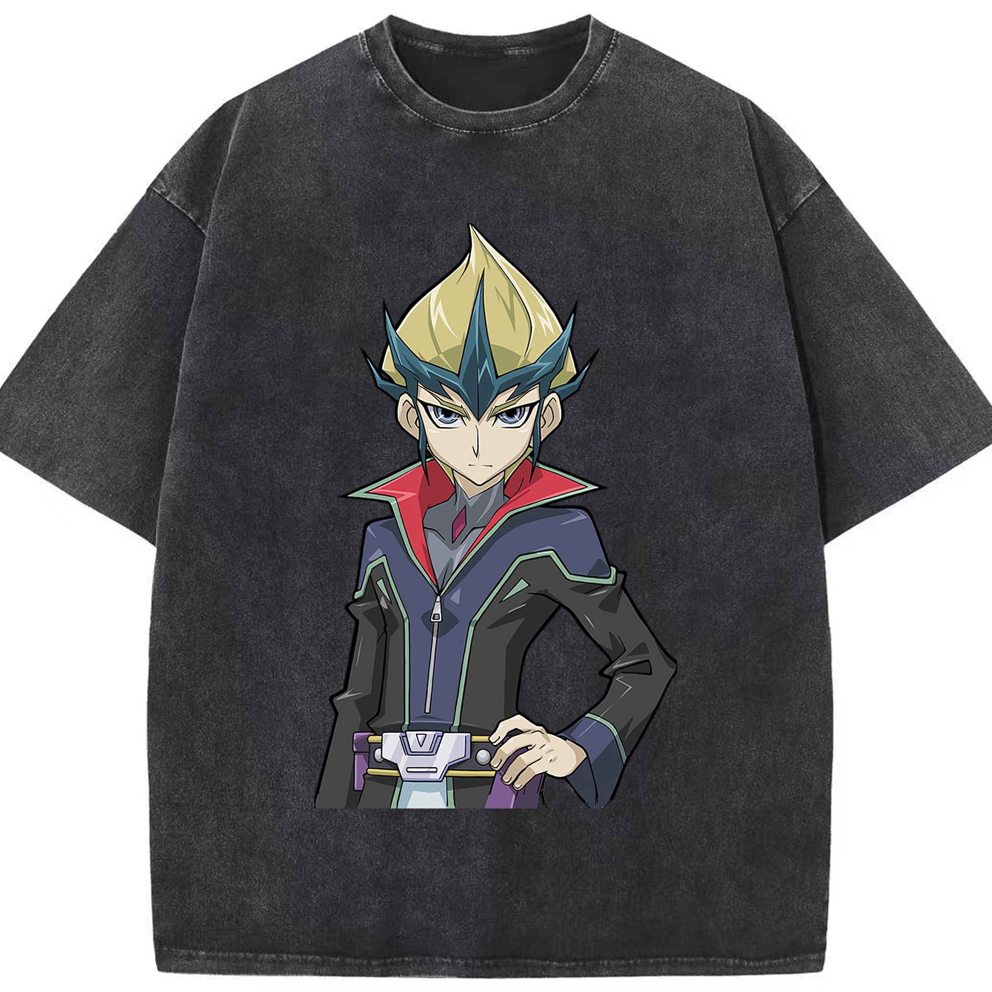 （画像用） 遊☆戯☆王 Yu-Gi-Oh! 綿100% ヴィンテージ風 半袖Tシャツ（フロントプリント）