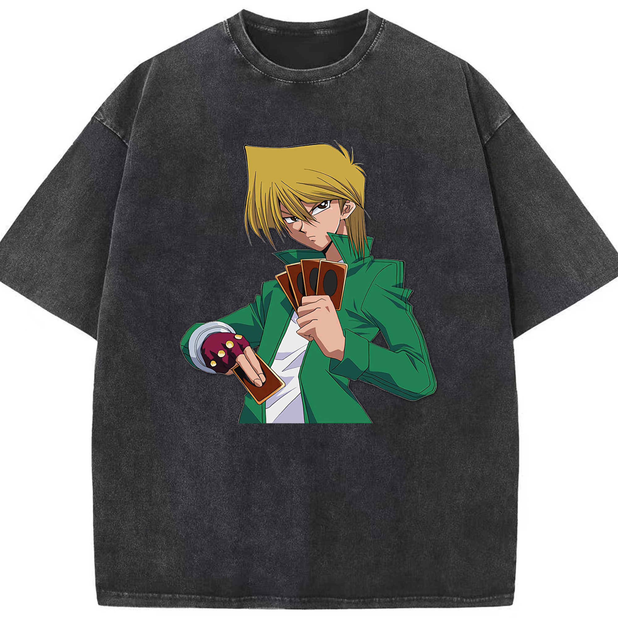 （画像用） 遊☆戯☆王 Yu-Gi-Oh! 綿100% ヴィンテージ風 半袖Tシャツ（フロントプリント）